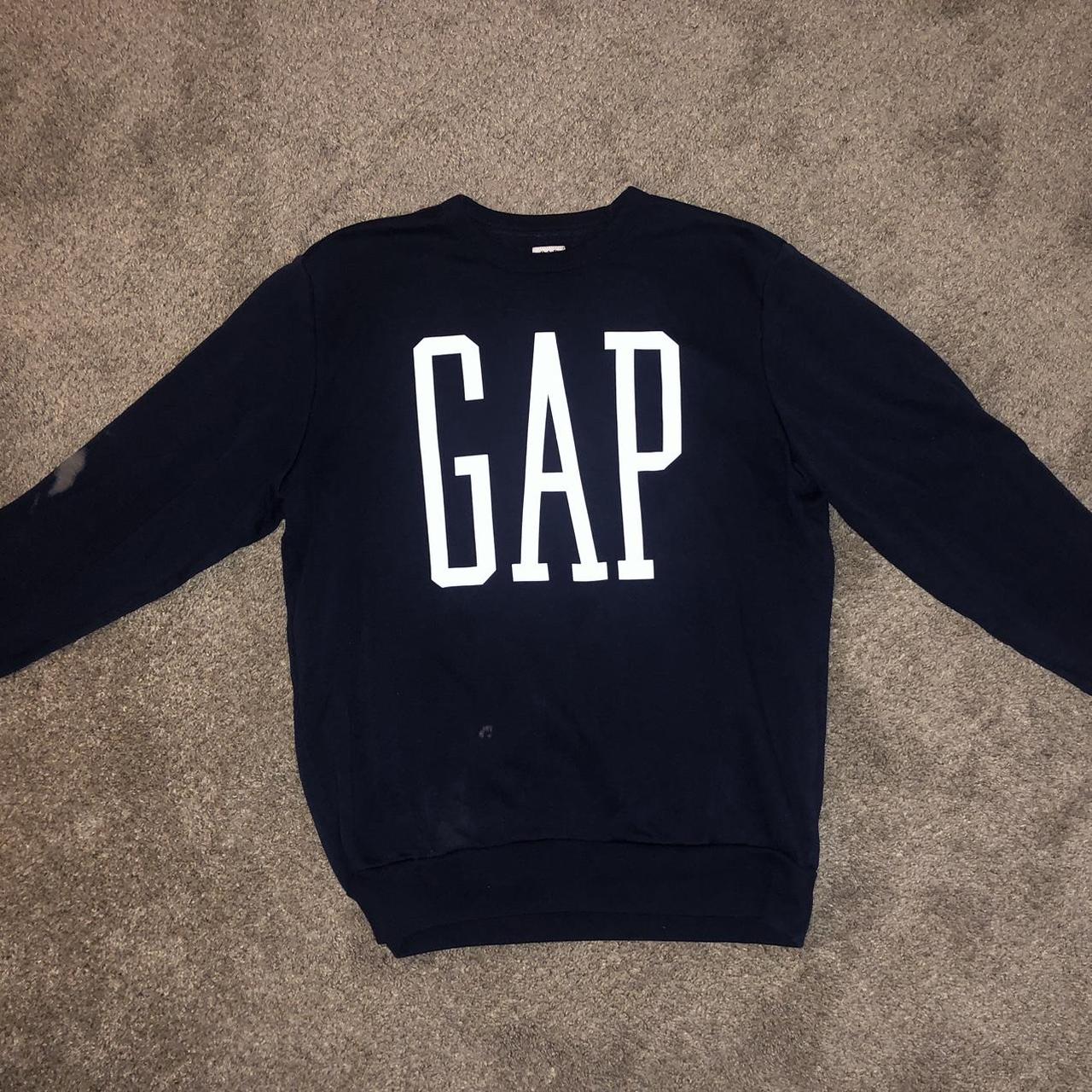 GAP sweatshirt Got a few stains on it so it’s... Depop