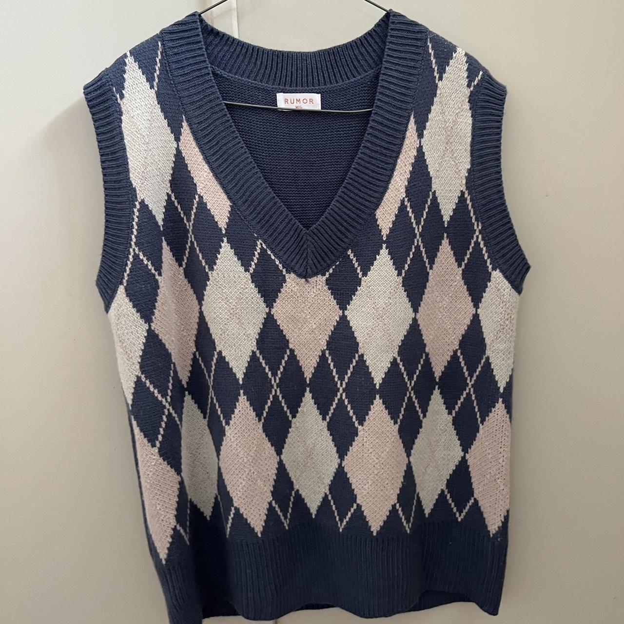 Vintage sweater vest Size: Medium/Large Worn once... - Depop