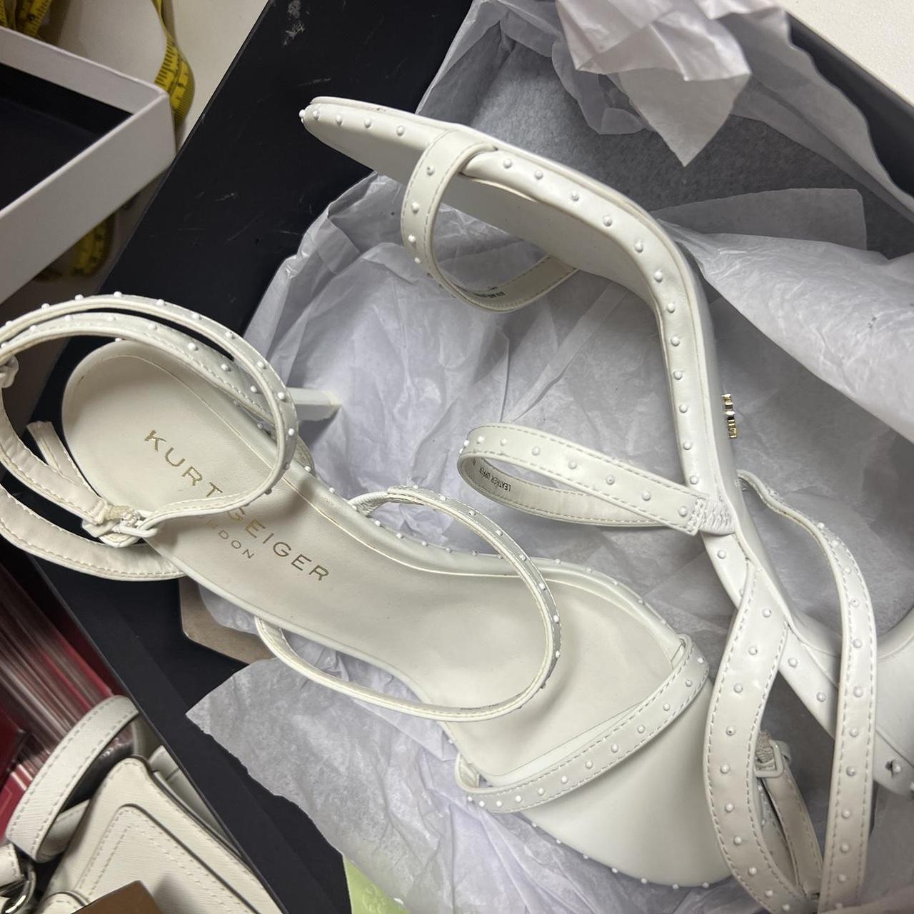 Kurt Geiger white shoes Size 40 european 9 us... - Depop