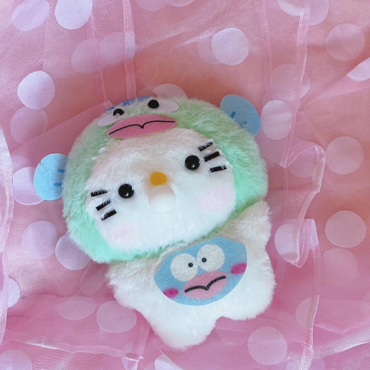 Hello Kitty Frog Raincoat Keychain Plush From - Depop