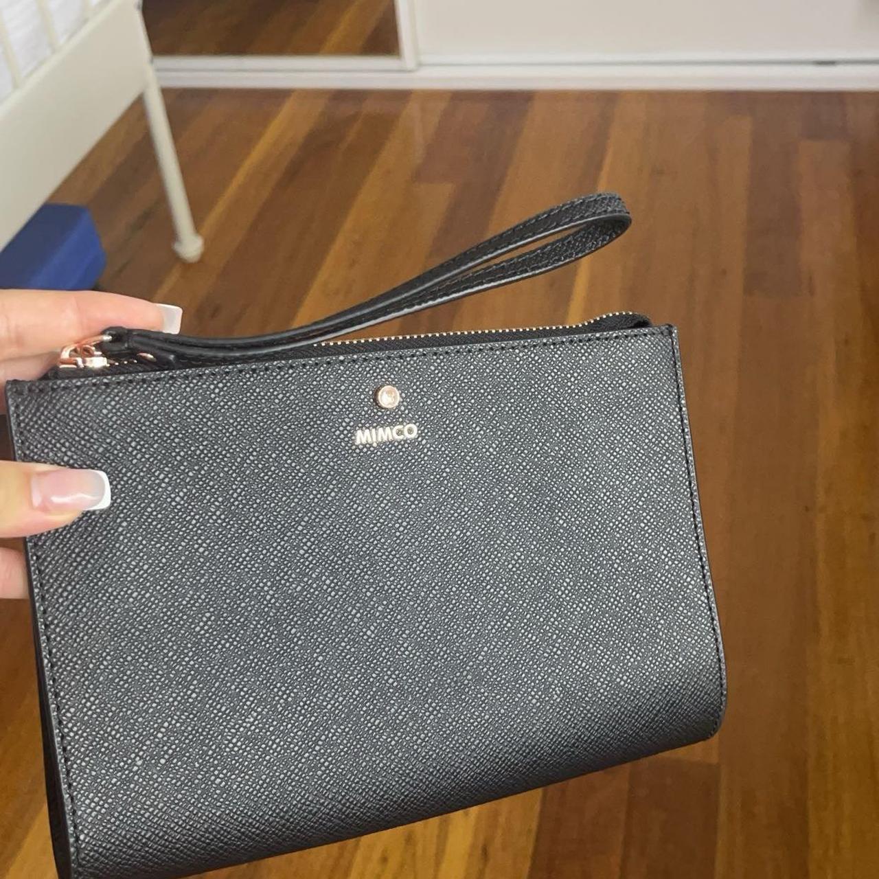 MIMCO Zip clutch purse with dust bag Black Perfect... Depop