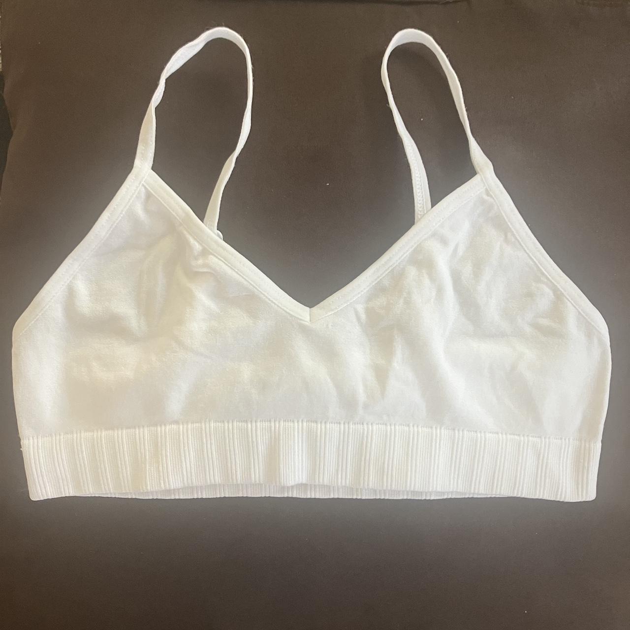 White bralette Bought from target Worn once - Depop