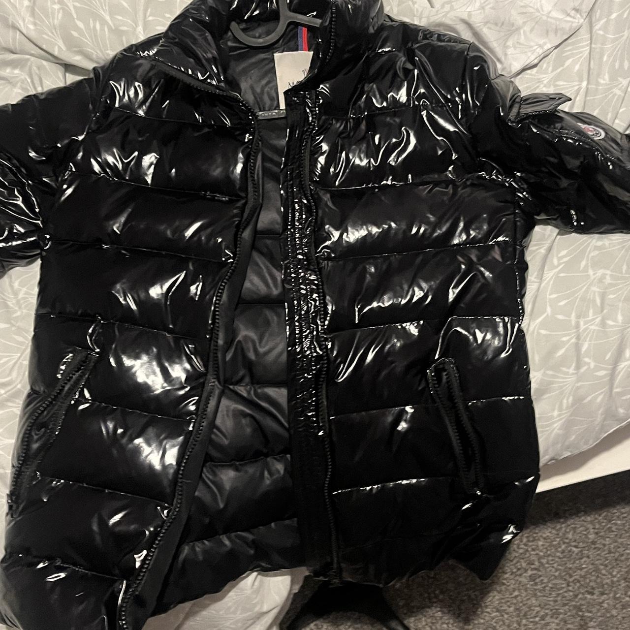 Moncler jacket deals glossy black