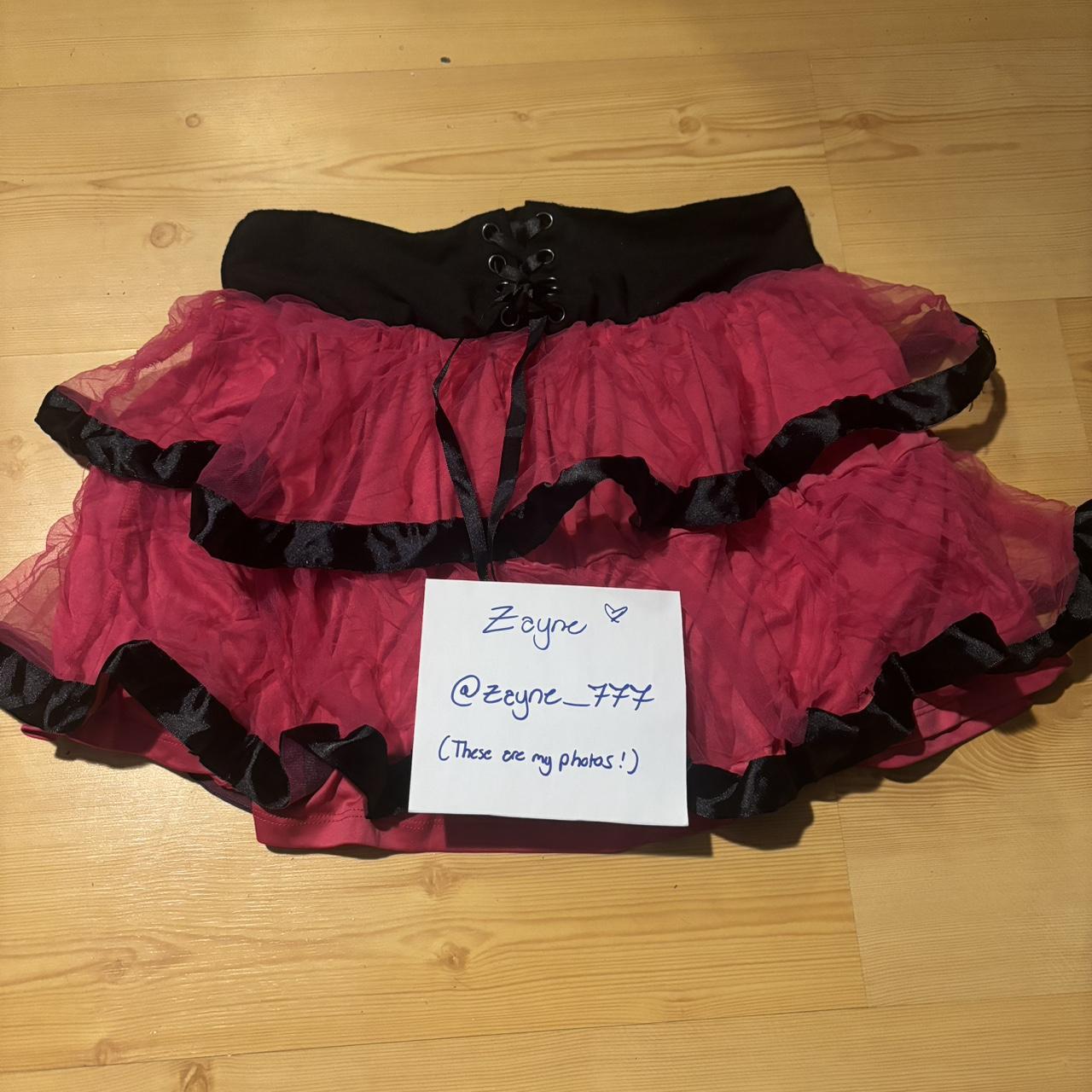 Hot topic pink ruffle skirt . (DM SO I CAN REMOVE... - Depop
