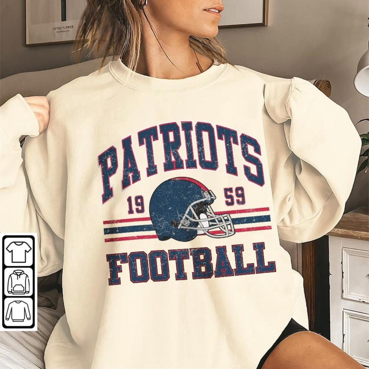 Patriots Football Sweatshirt Shirt Retro Style 90s Depop