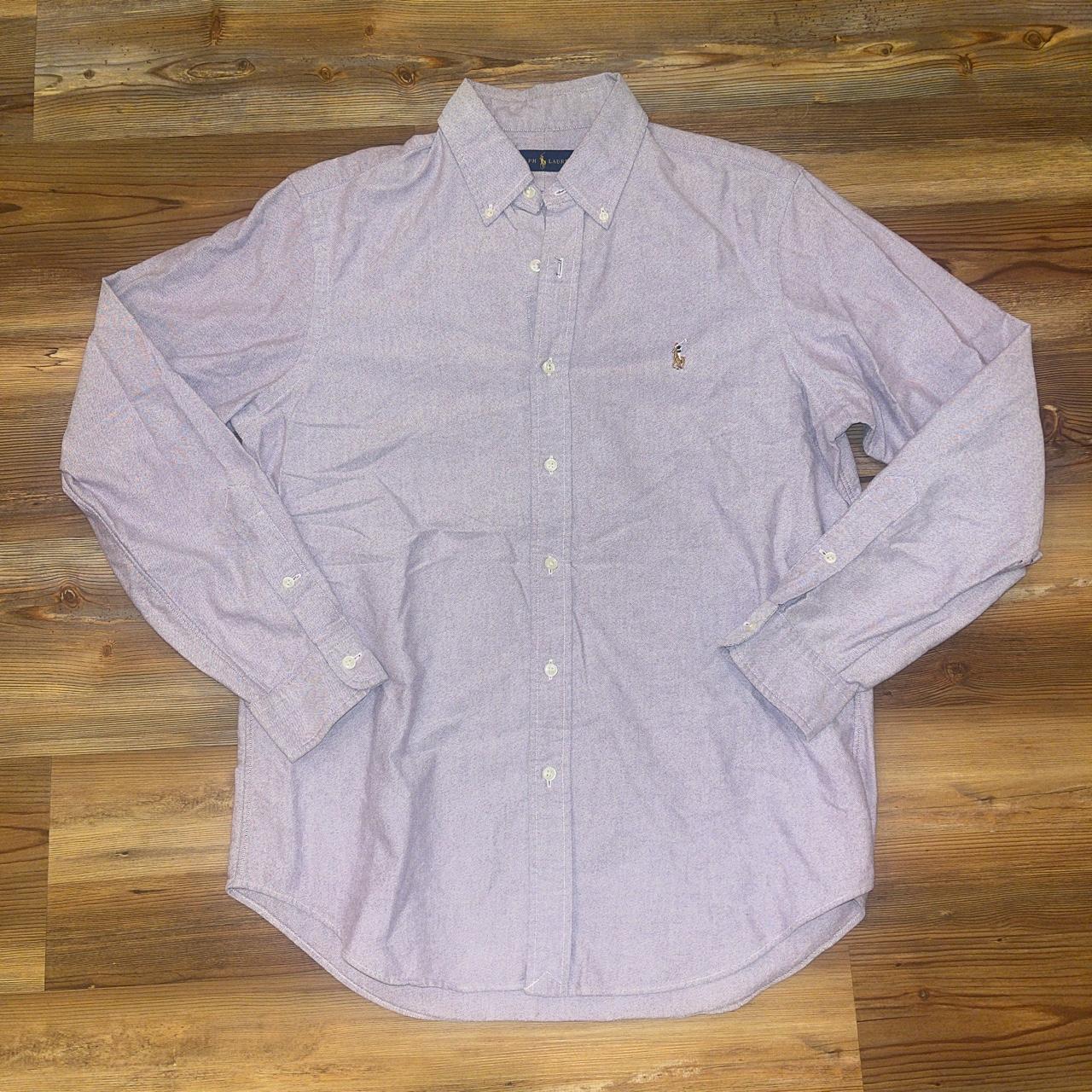 Purple Ralph Lauren Button Down Shirt. Size M.... - Depop