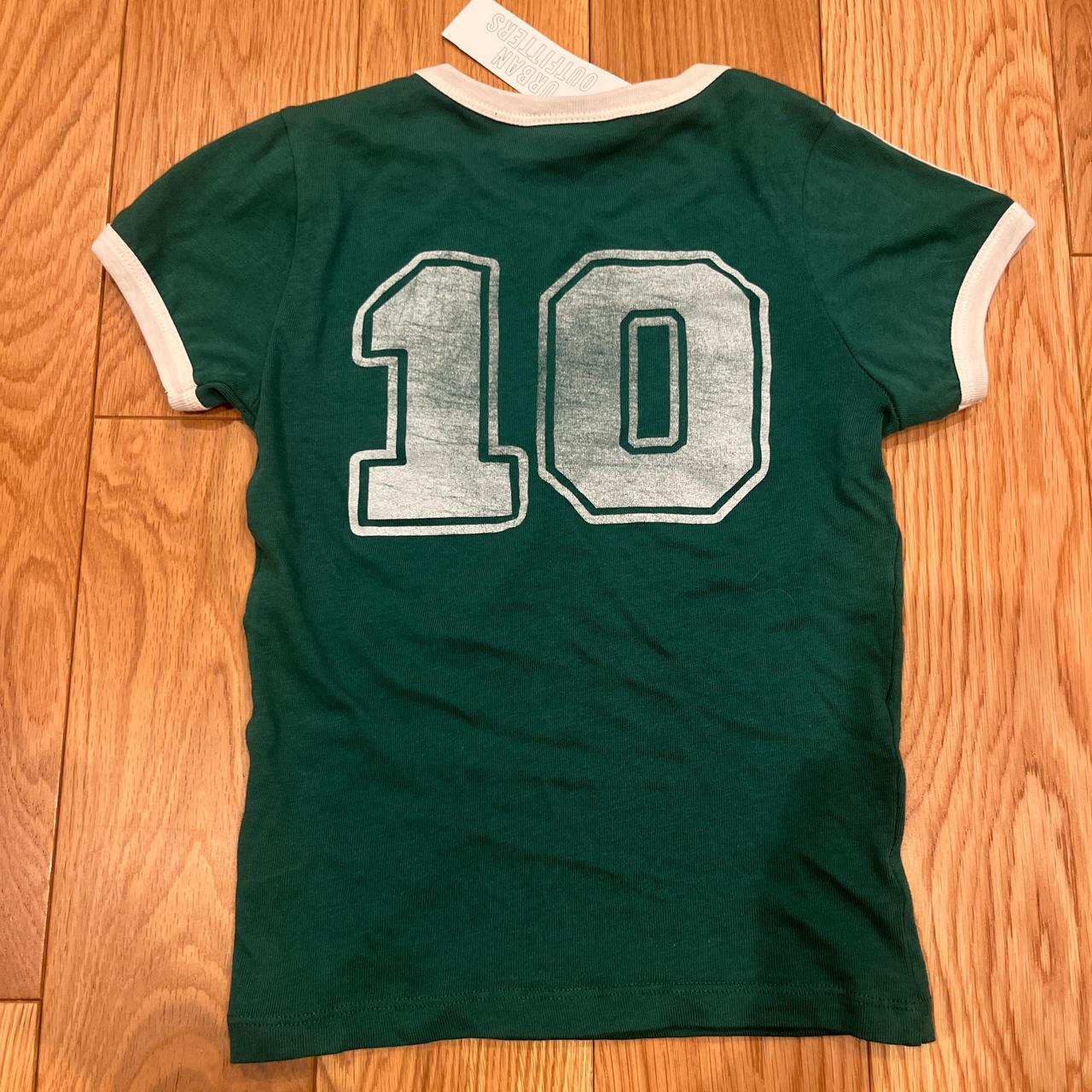 Dark green number 10 Baby tee jersey. Never worn... | Depop