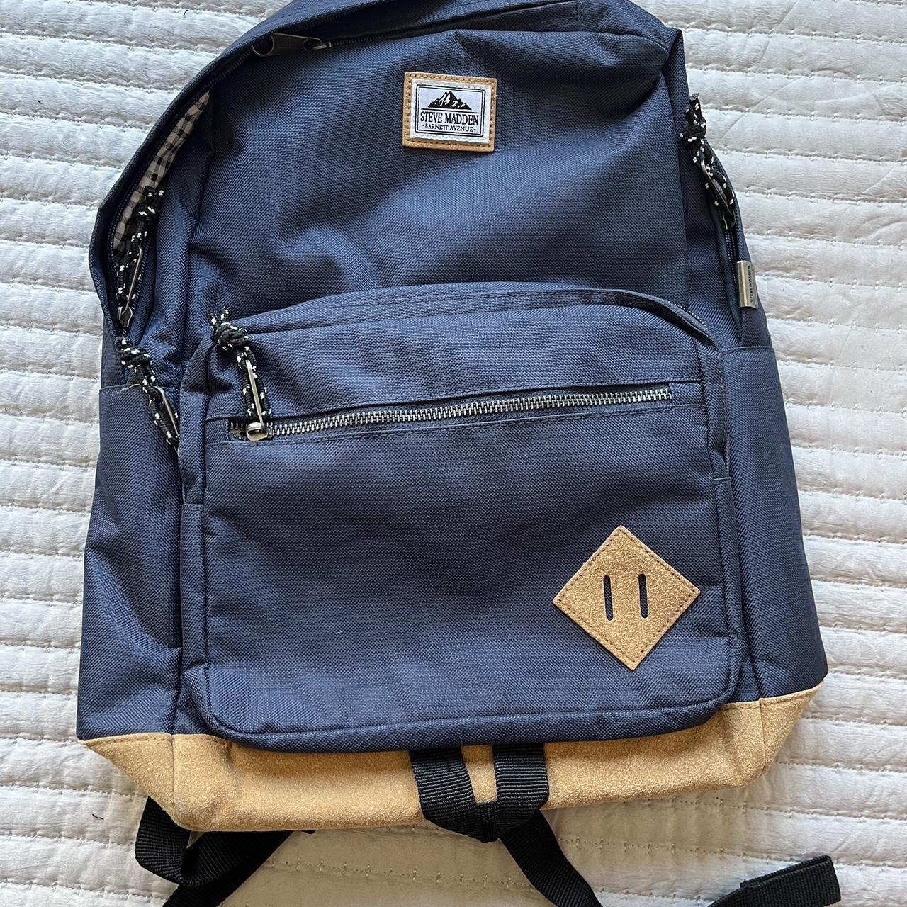 Steve madden navy blue backpack on sale