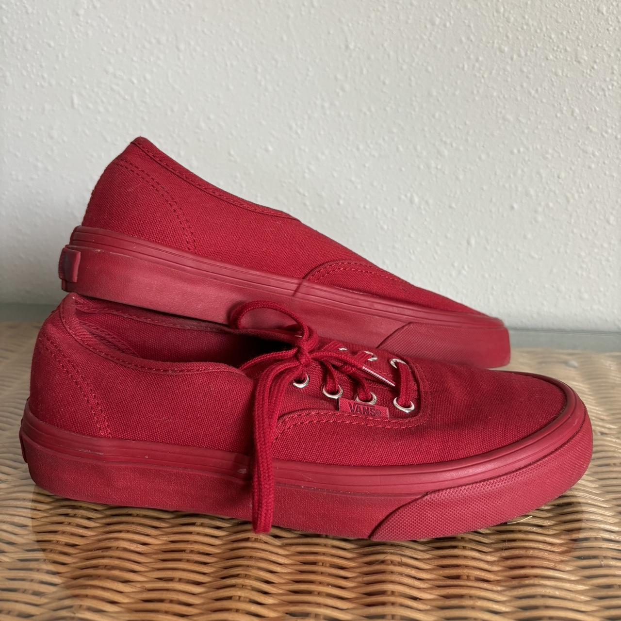 Gold mono era vans red hotsell