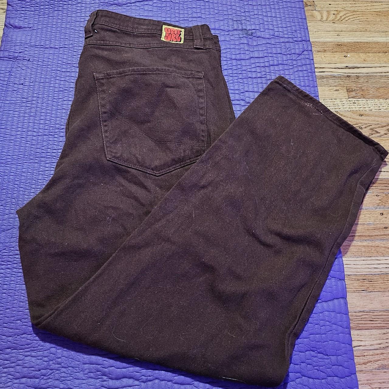 brown empyre jeans straight leg loose fit size 36 - Depop