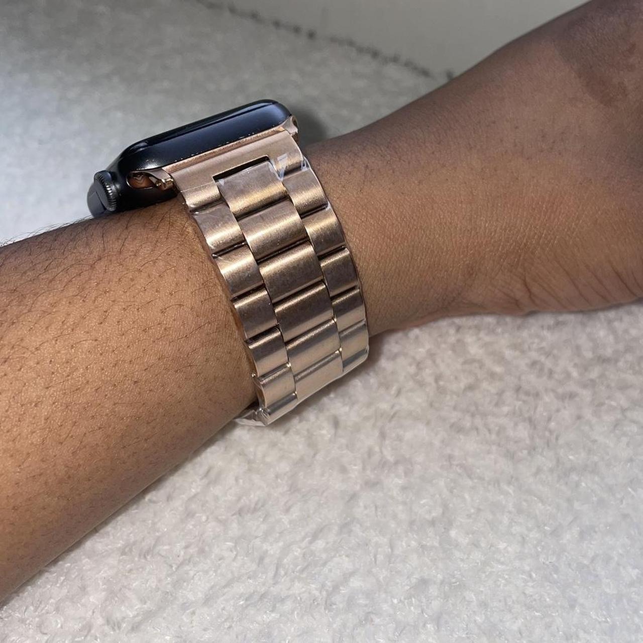 Rose gold link apple hotsell watch band