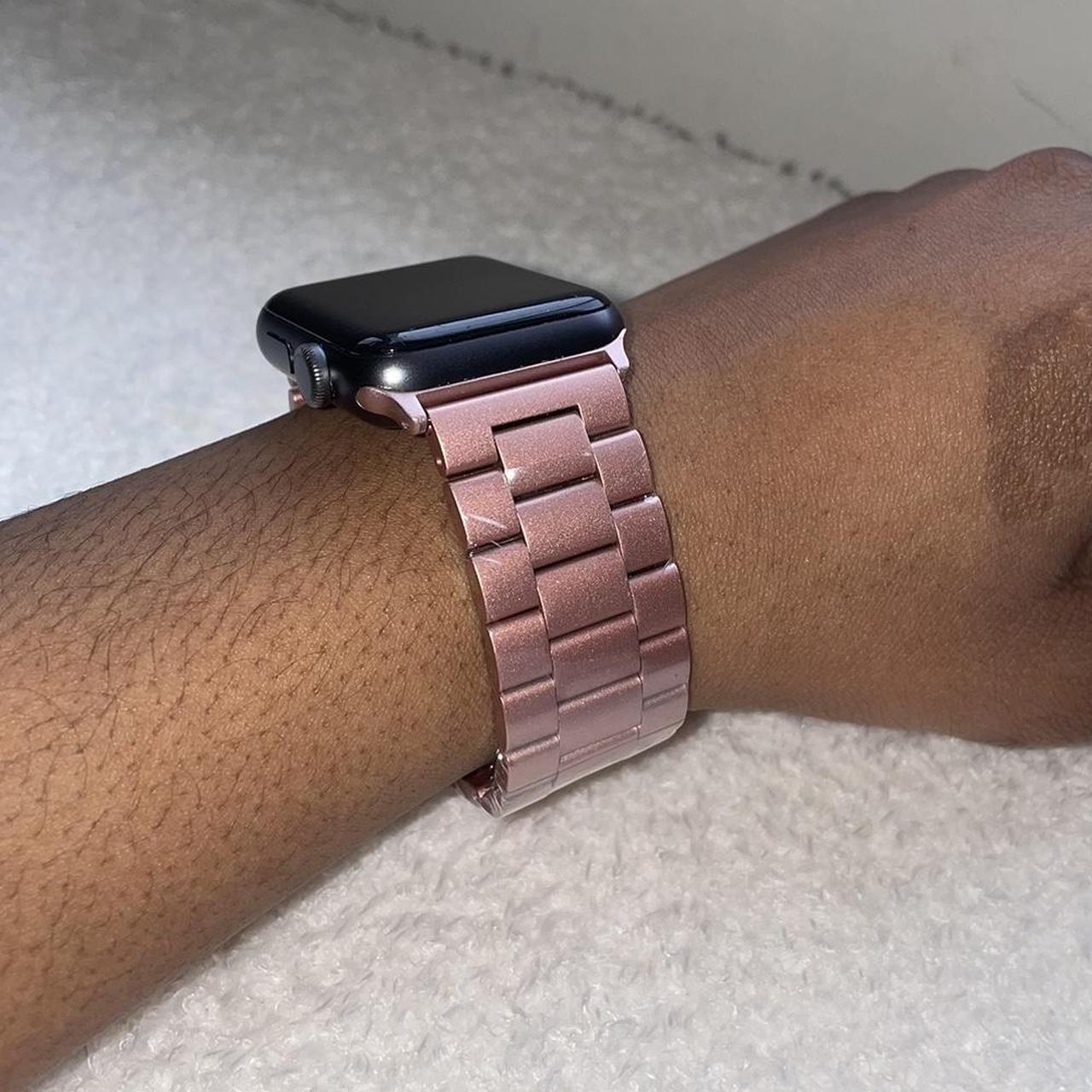 Pink Apple Watch band size 42/44mm stainless steel Depop