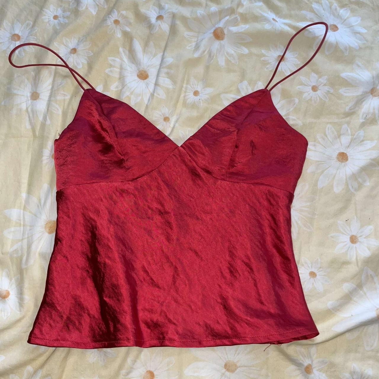 Red Cami - Size 10 Happy to sell in a bundle with... - Depop
