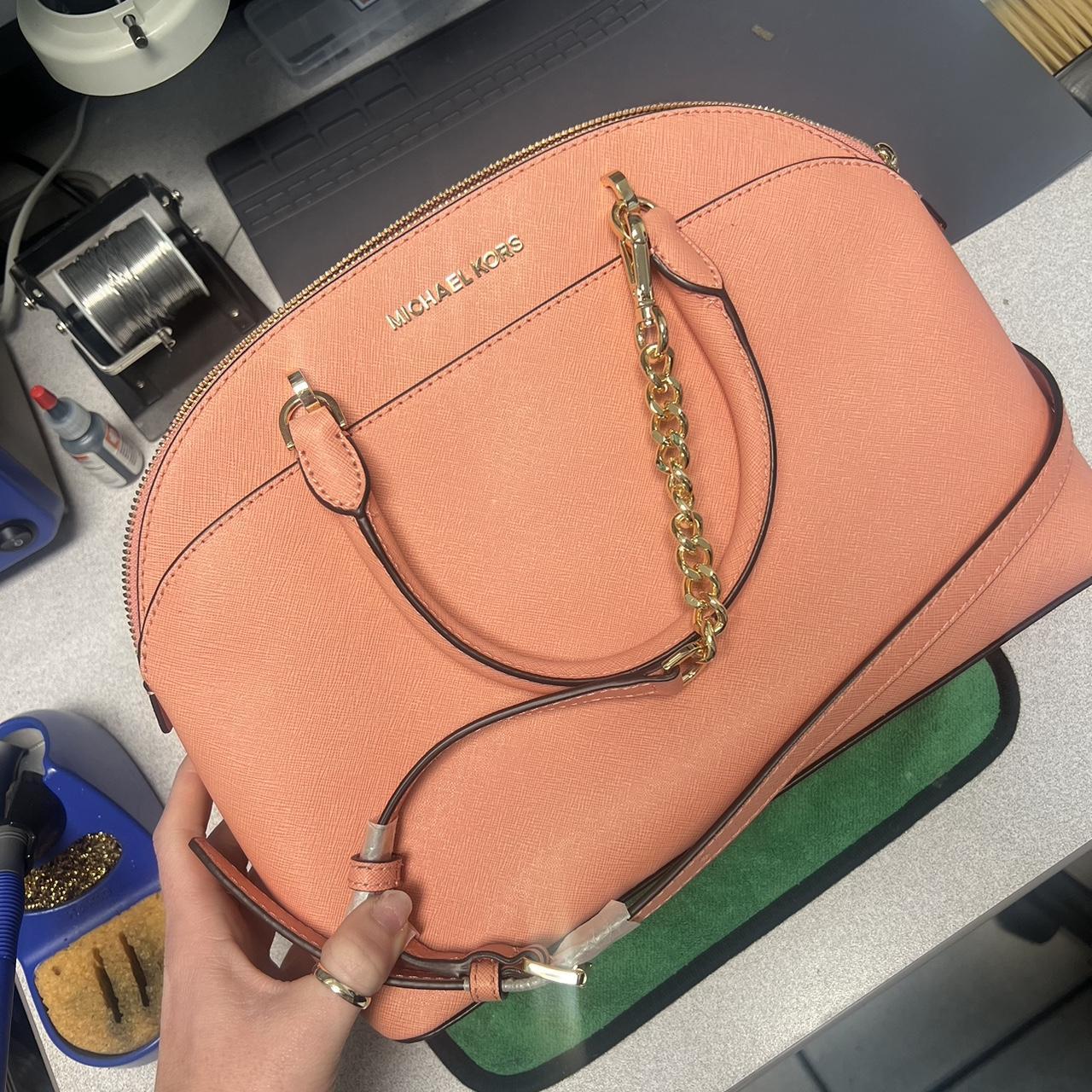 Peach michael kors bag best sale