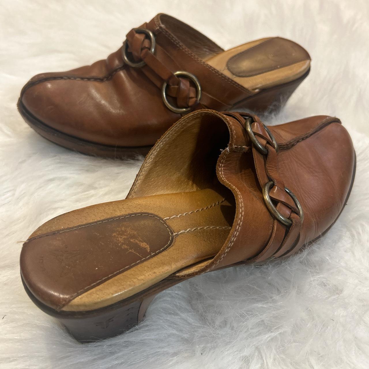 frye cognac booties