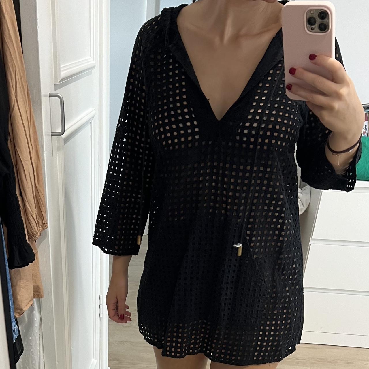 Zimmerman cover up in black with hood SIZE 1 Depop