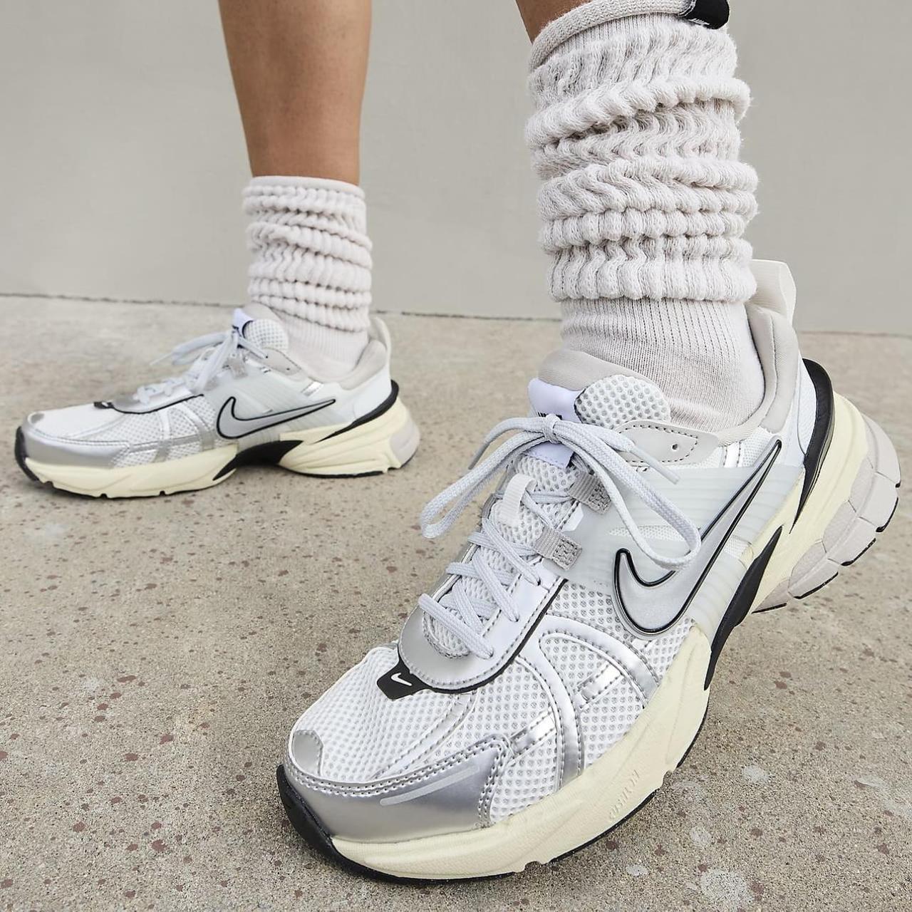 Nike V2k run in Summit White/Pure Platinum/Light | Depop