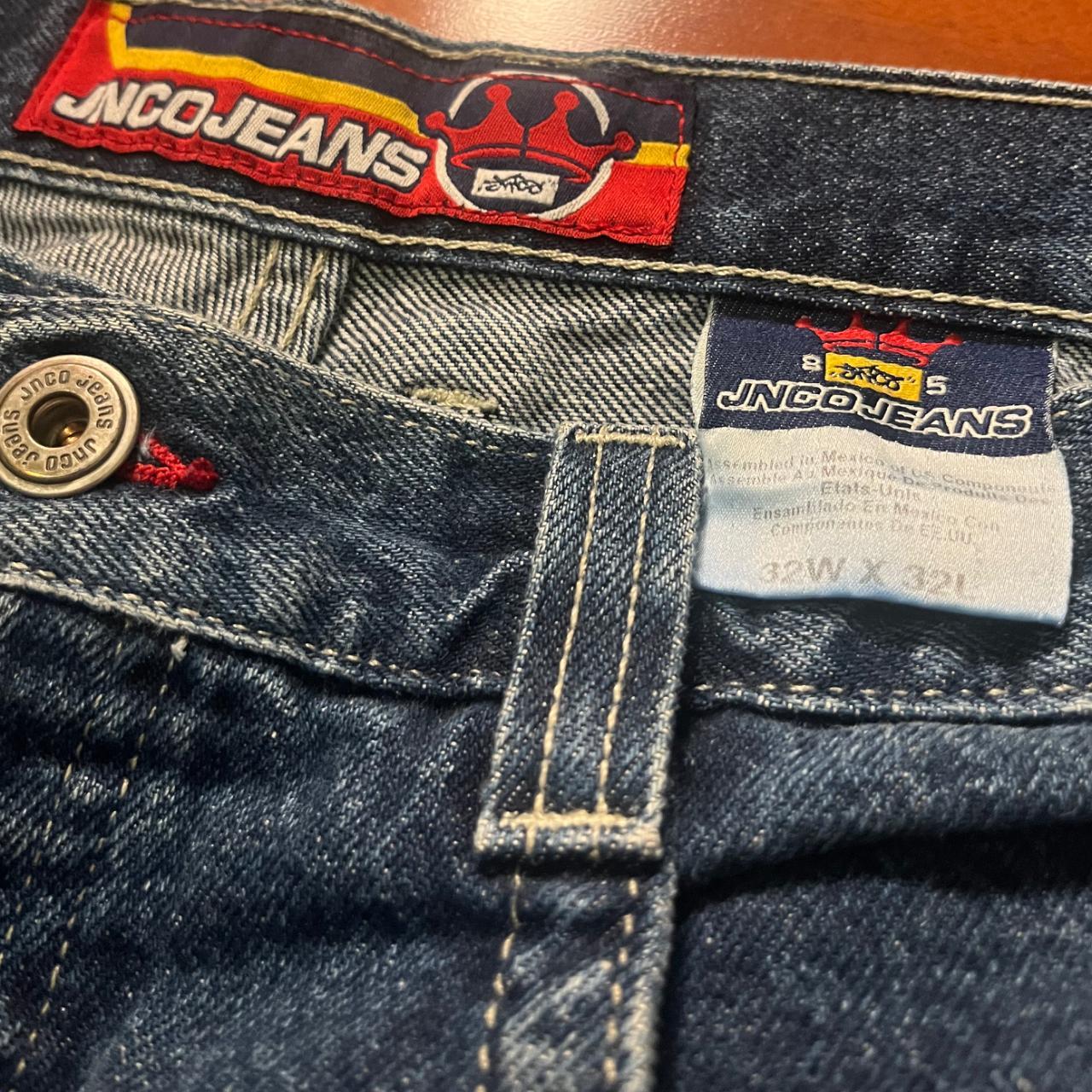 JNCO JEANS FLAMING CROSSBONES Vintage made in... - Depop