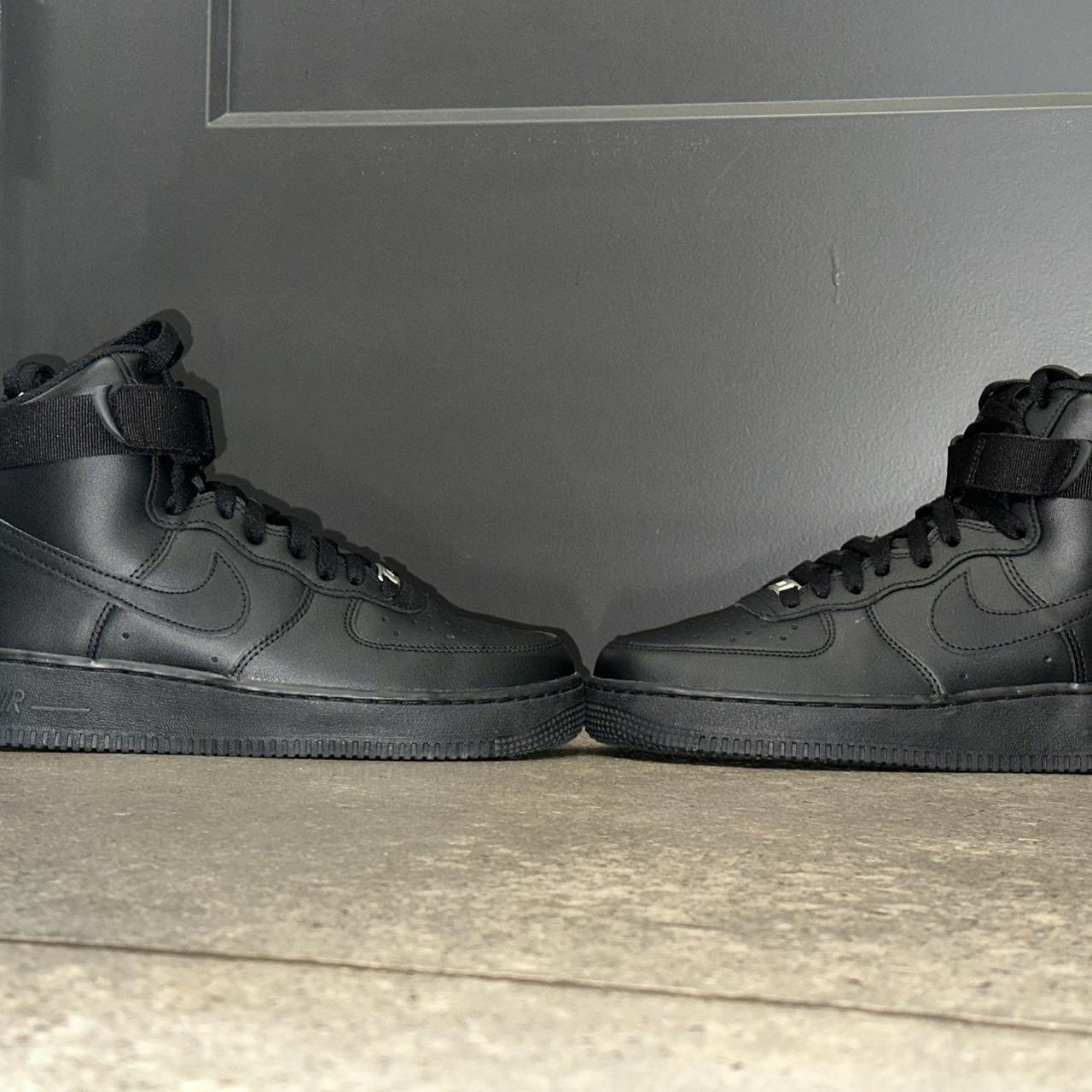 Untouched Black nike af1 high ‘07. - Depop