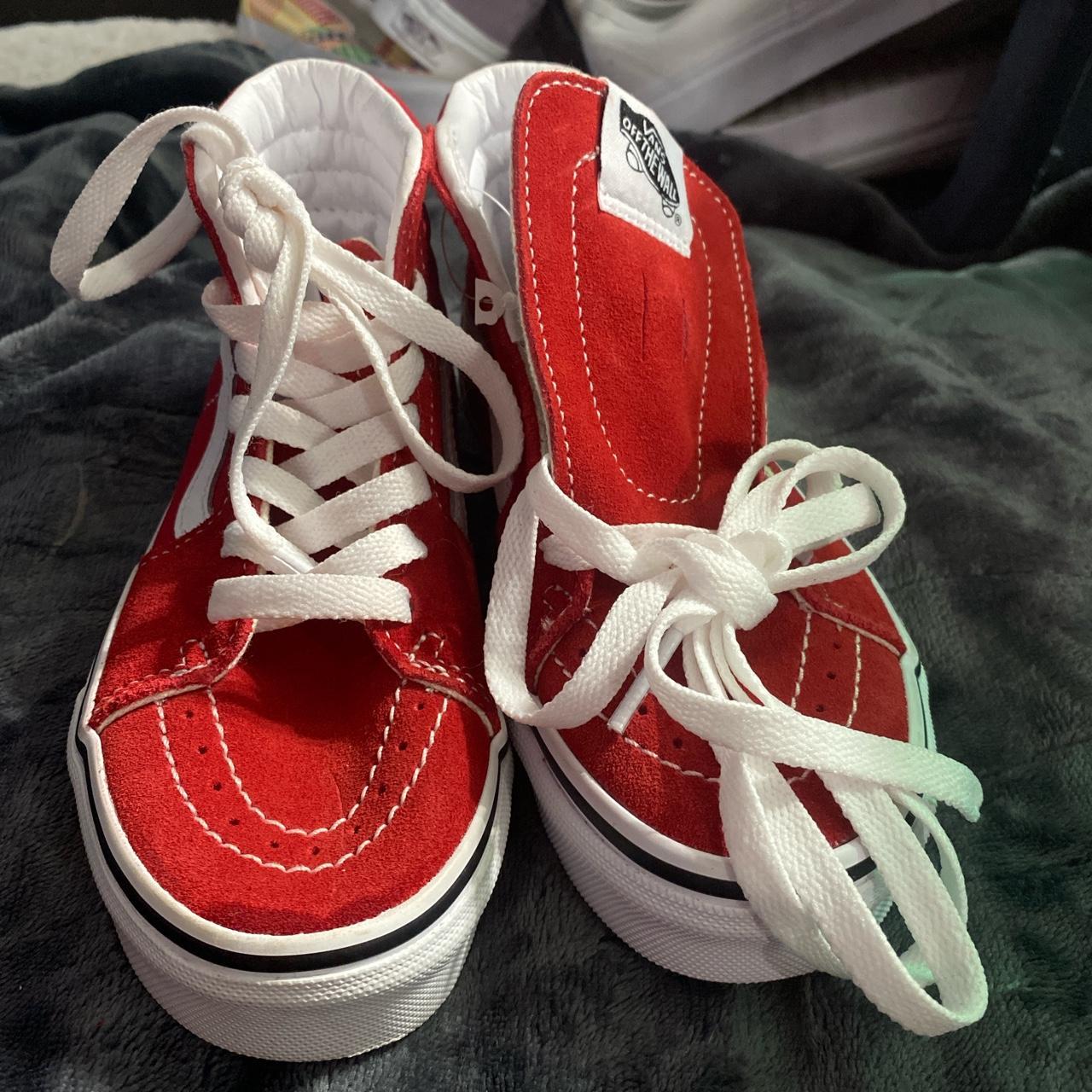 Vans high cut clearance red