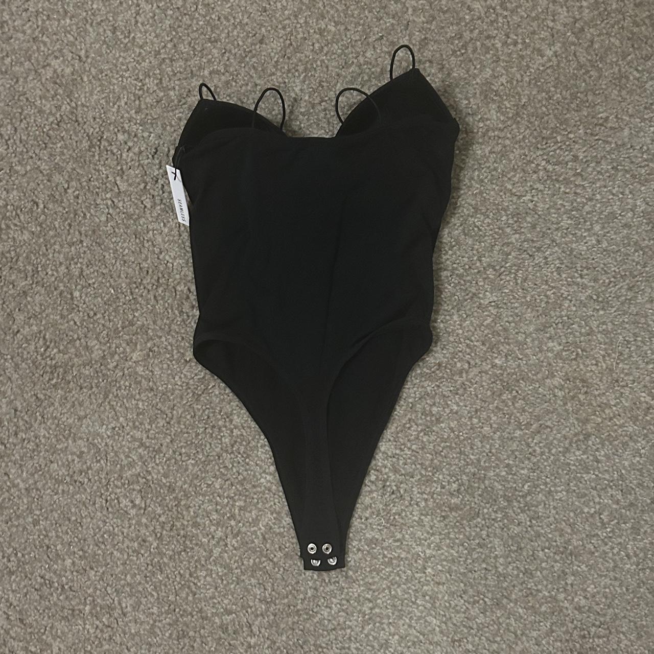 Forever 21 black padded built in bra body suit Size - Depop