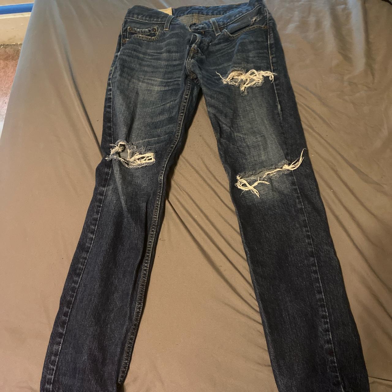 Ripped hollister jeans sale mens