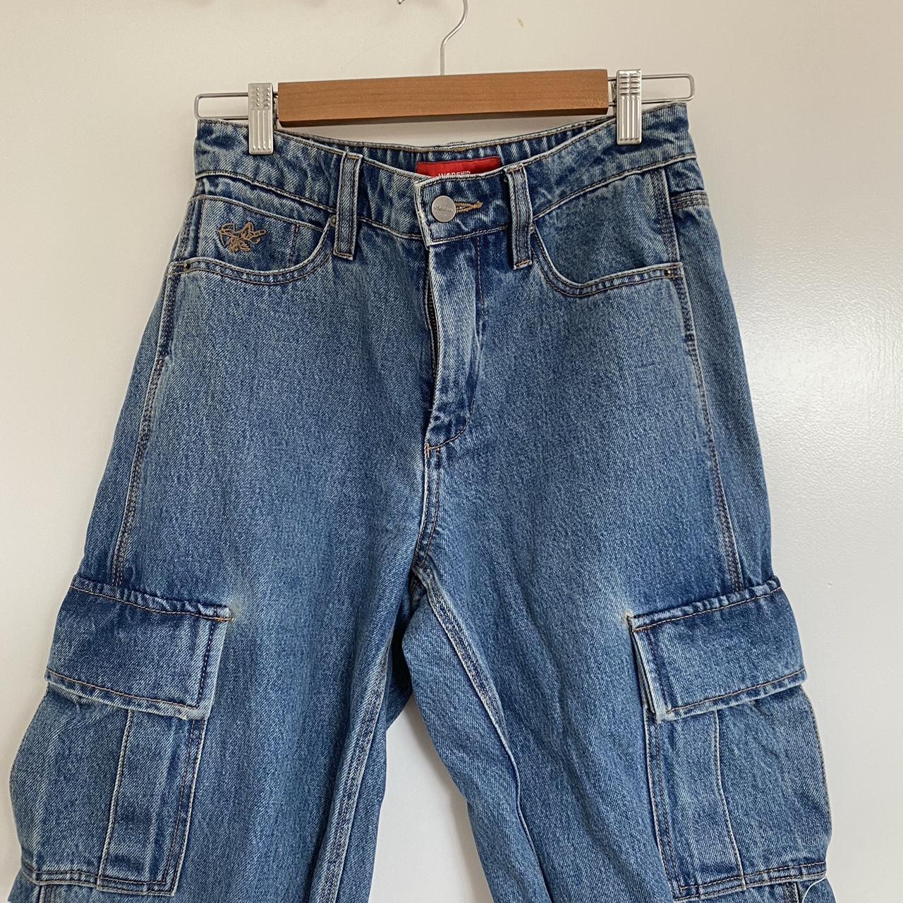 worship jorts great condition mid high waste... - Depop