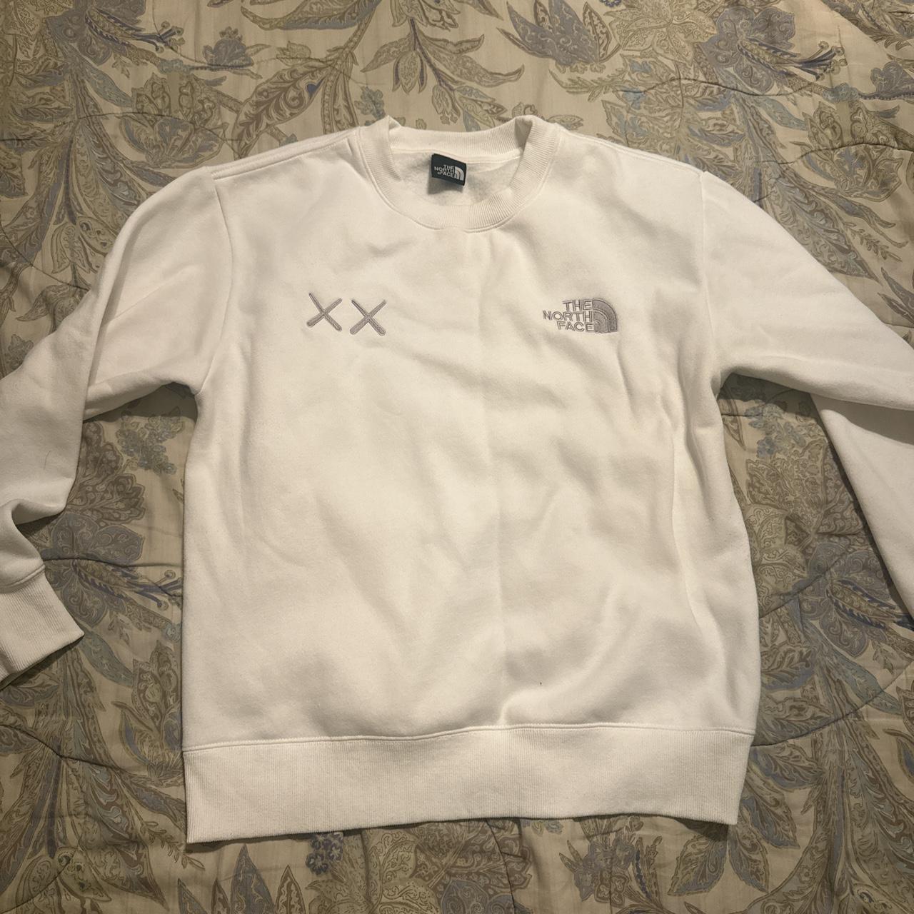 Kaws X North Face Crewneck Sweater Depop