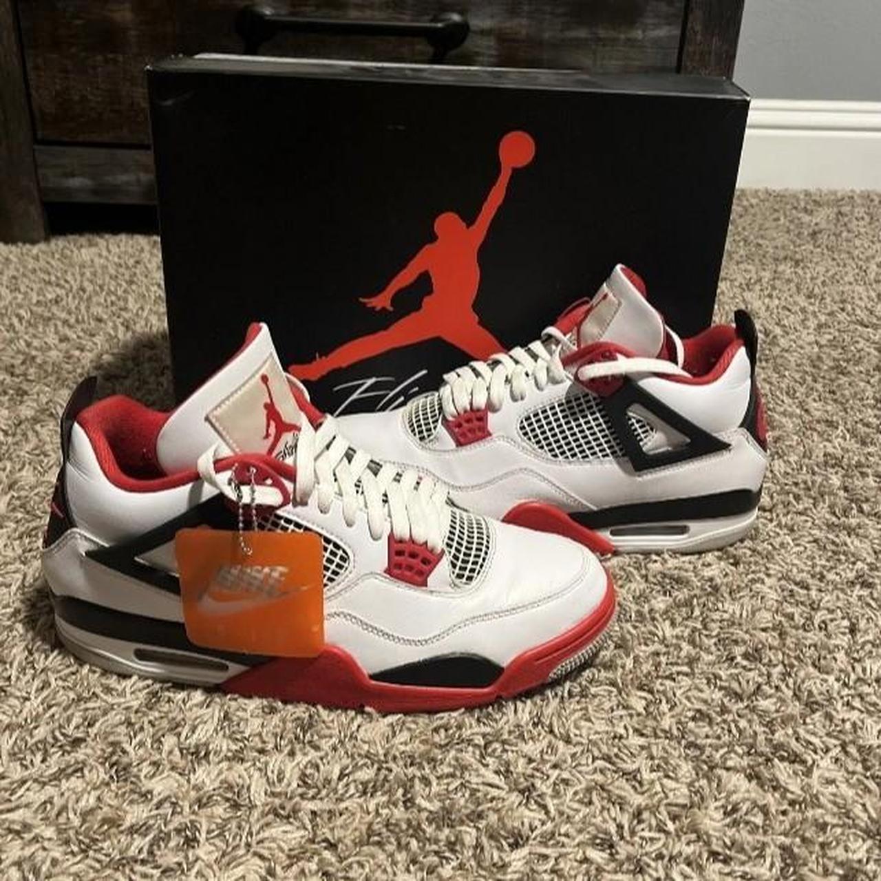 Jordan 4 Retro OG Mid Fire Red Brand New $100 Total... - Depop