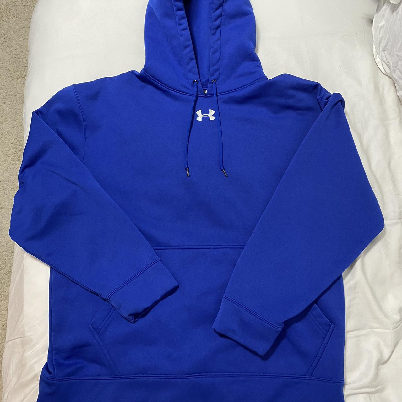 Men’s LG royal blue under armour hoodie. No... Depop