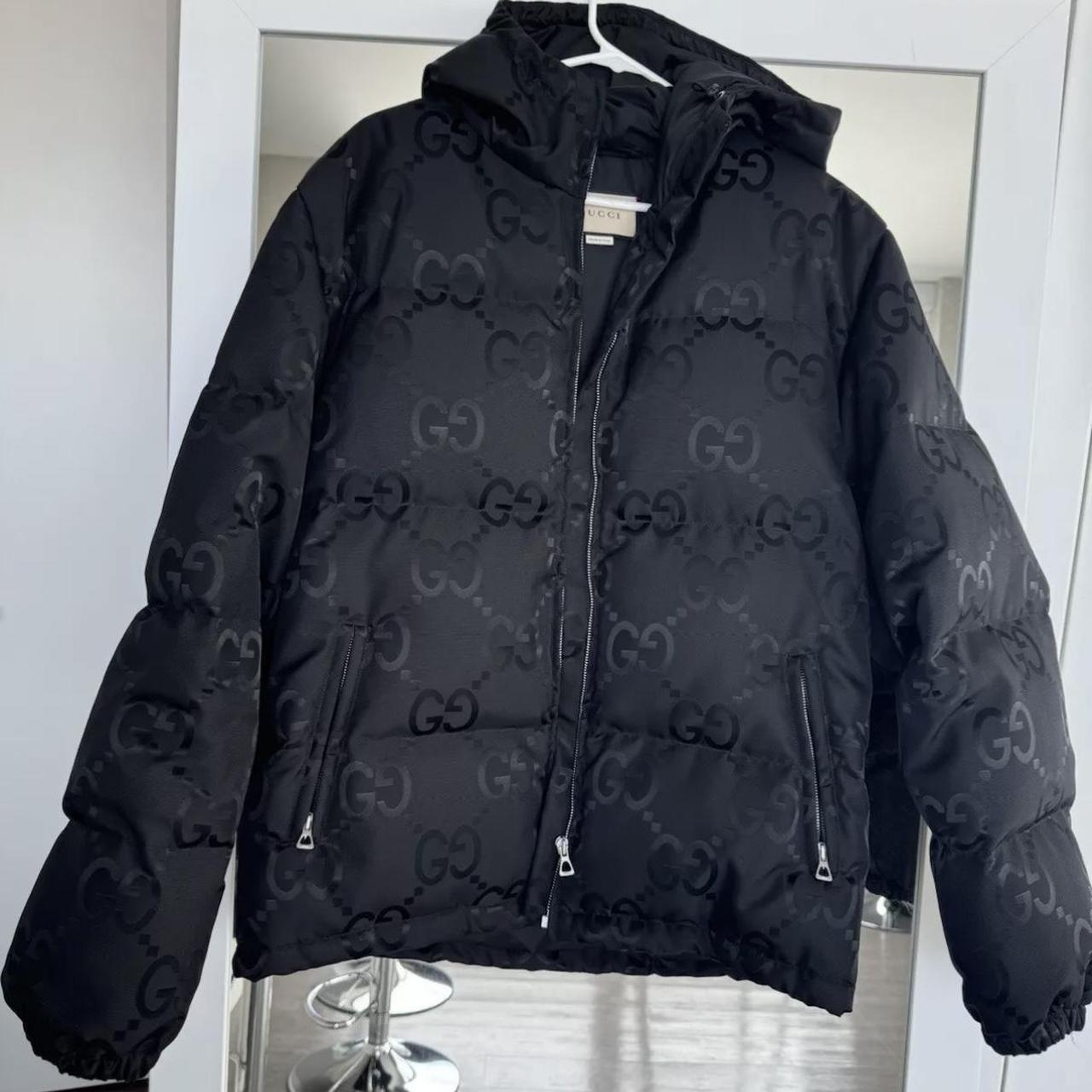 Gucci Men’s Jumbo Canvas Gg Jacket Worn 1x - Depop