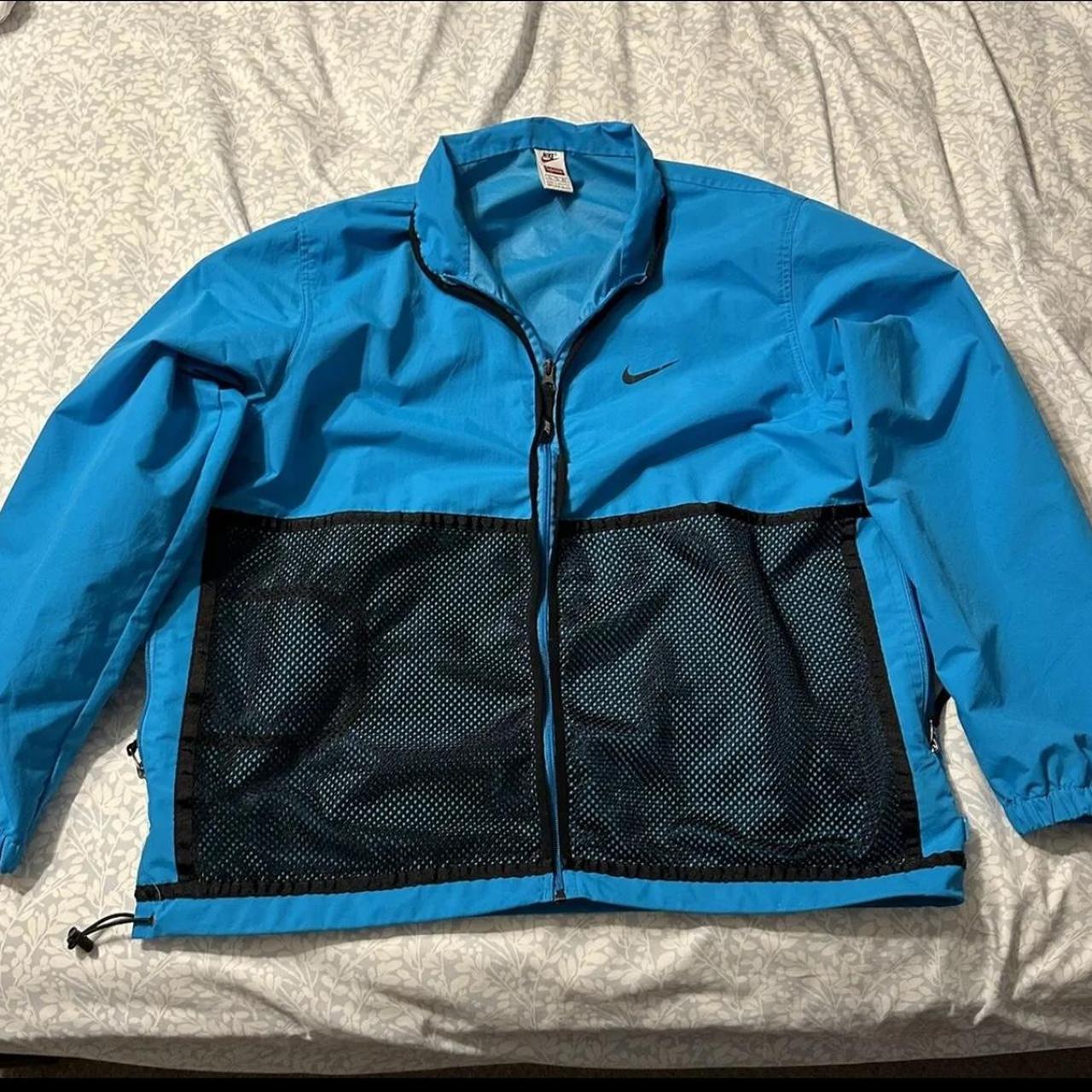 Supreme nike trail running jacket clearance blue