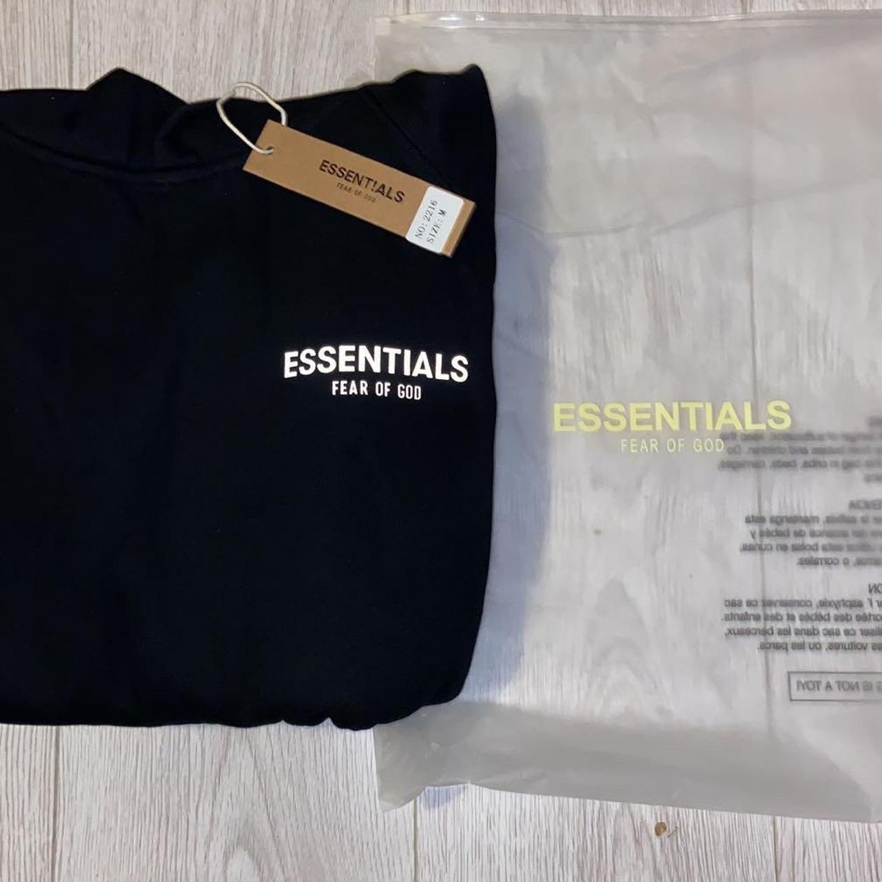 Brand New With Tags Essentials Mens Hoodie Size M... - Depop