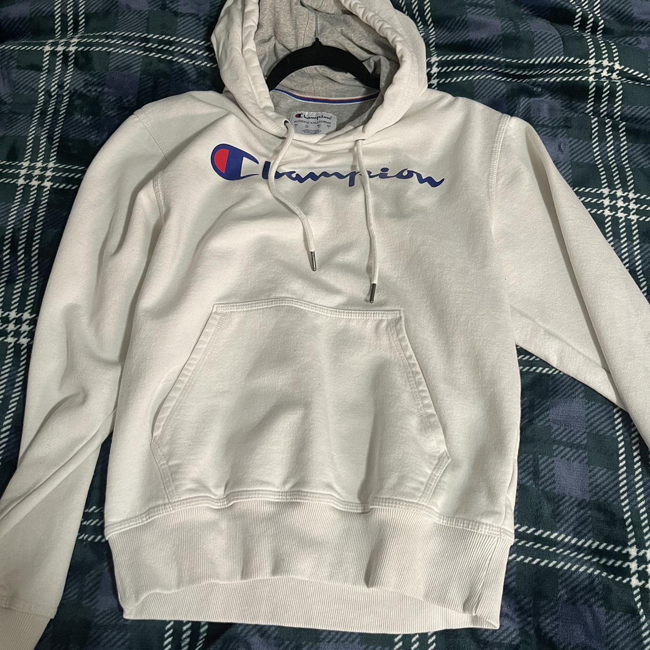 Men's champion white outlet hoodie