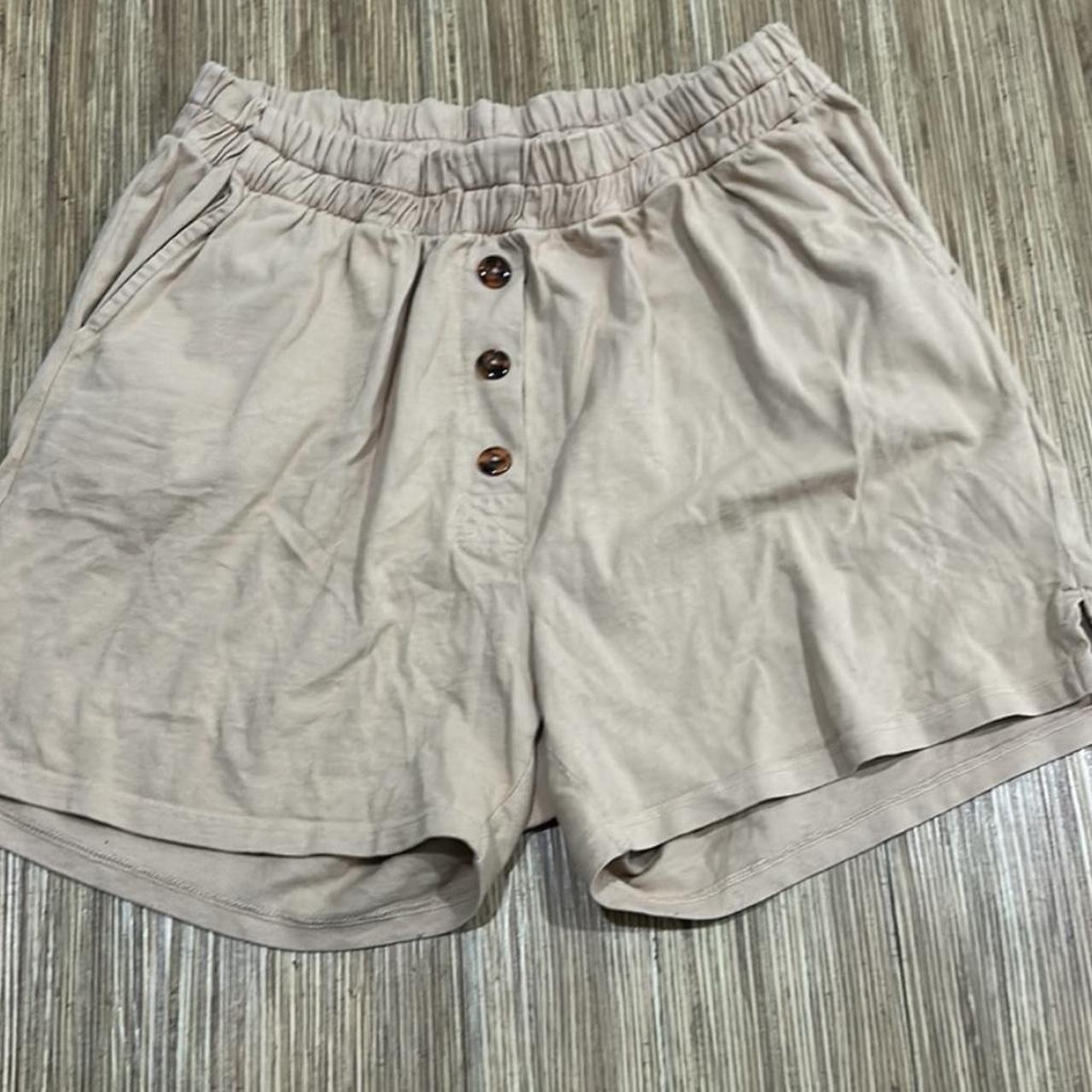 Donni Henley shorts in latte Perfect condition... - Depop