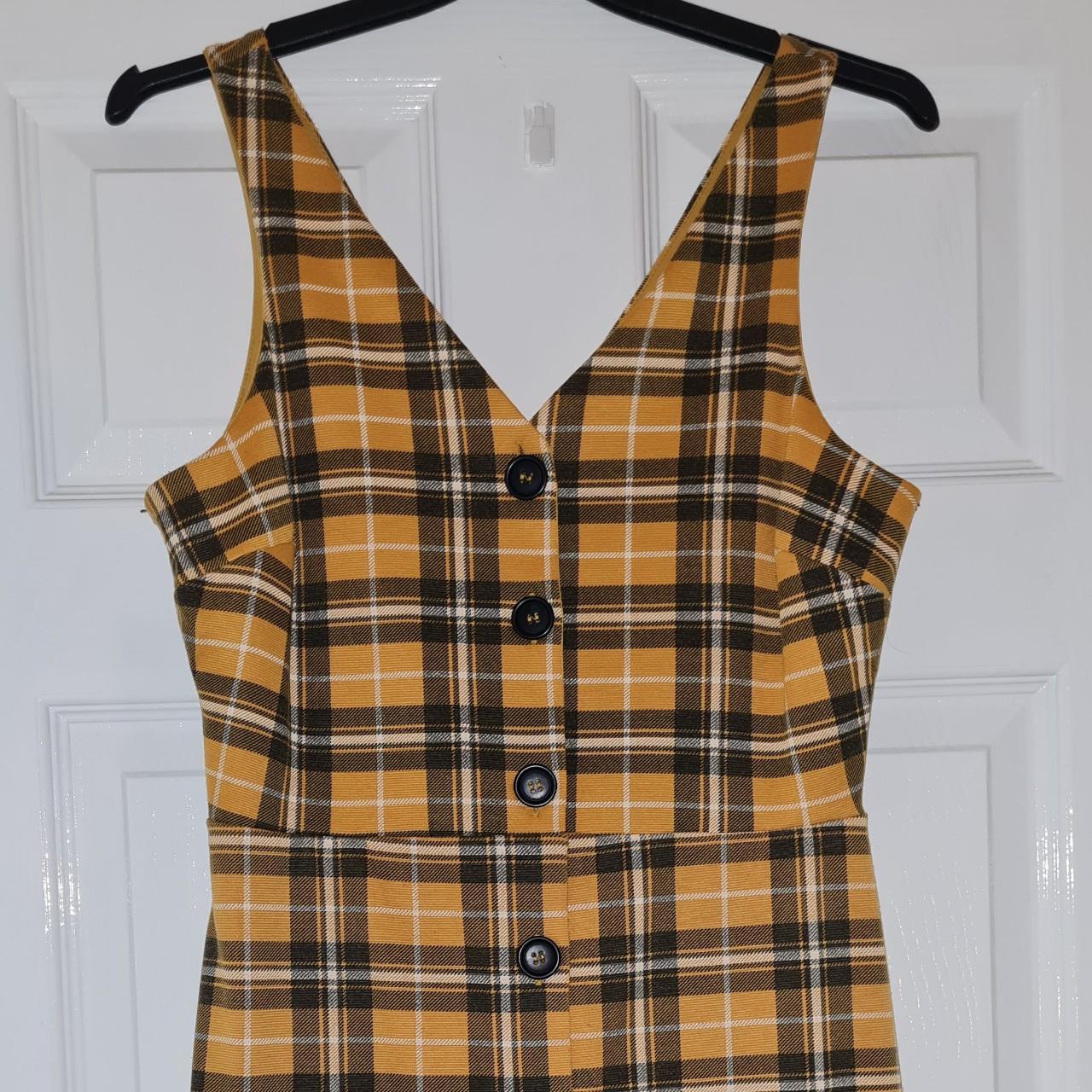 New look top yellow pinafore dress