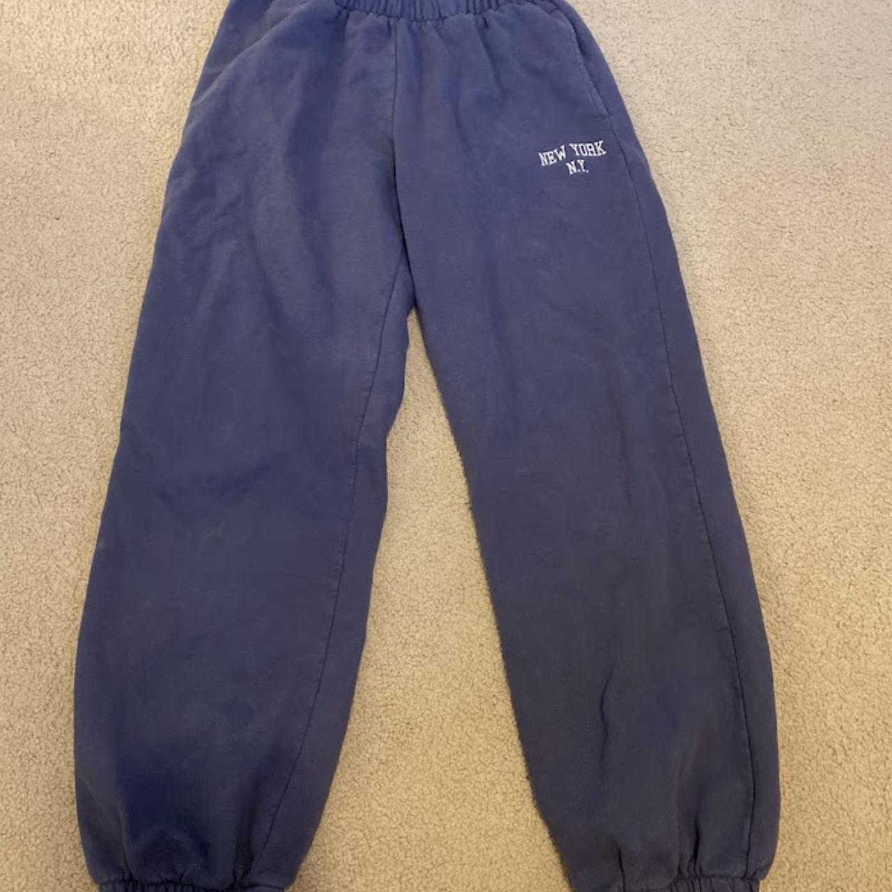 Brandy Melville Navy Blue Sweatpants Depop