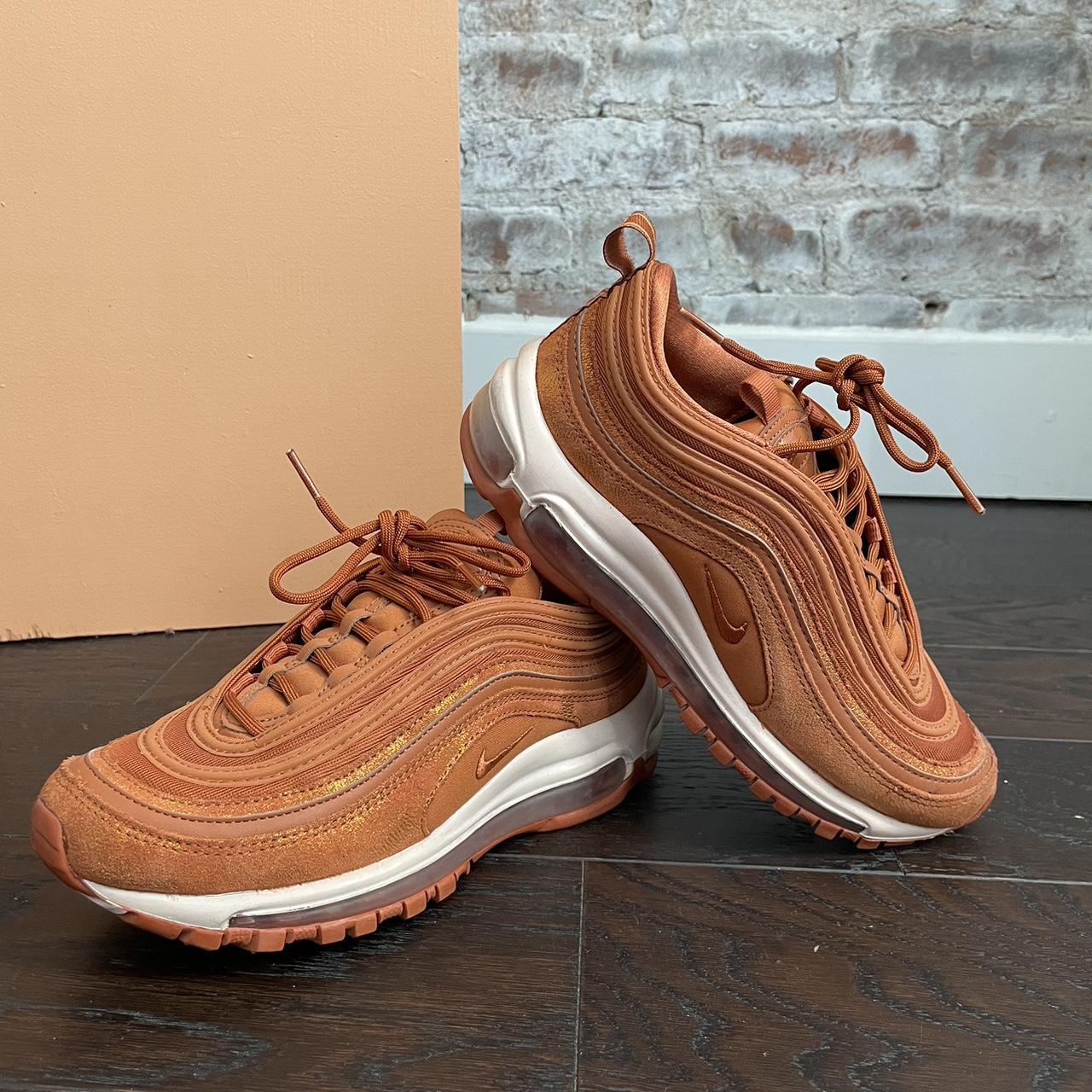 Nike Air Max 97 SE Dark Russet Metallic Tawny. Depop