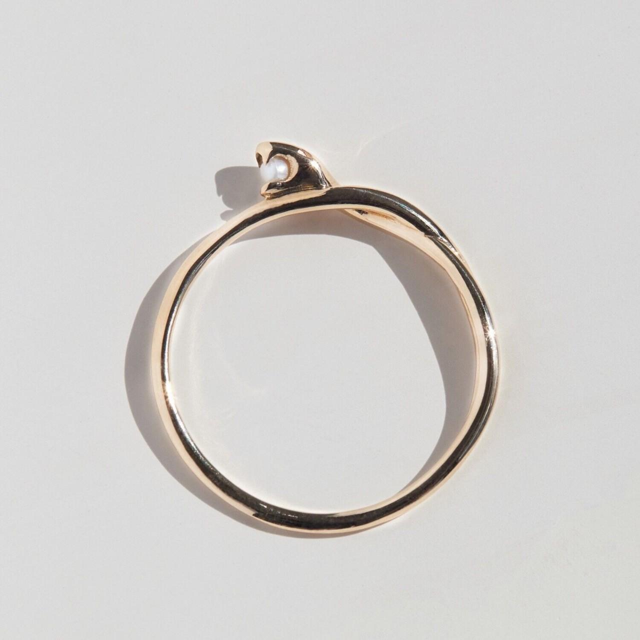 Catbird NYC - 14k Gold - Sylvie Snake Ring - Size | Depop