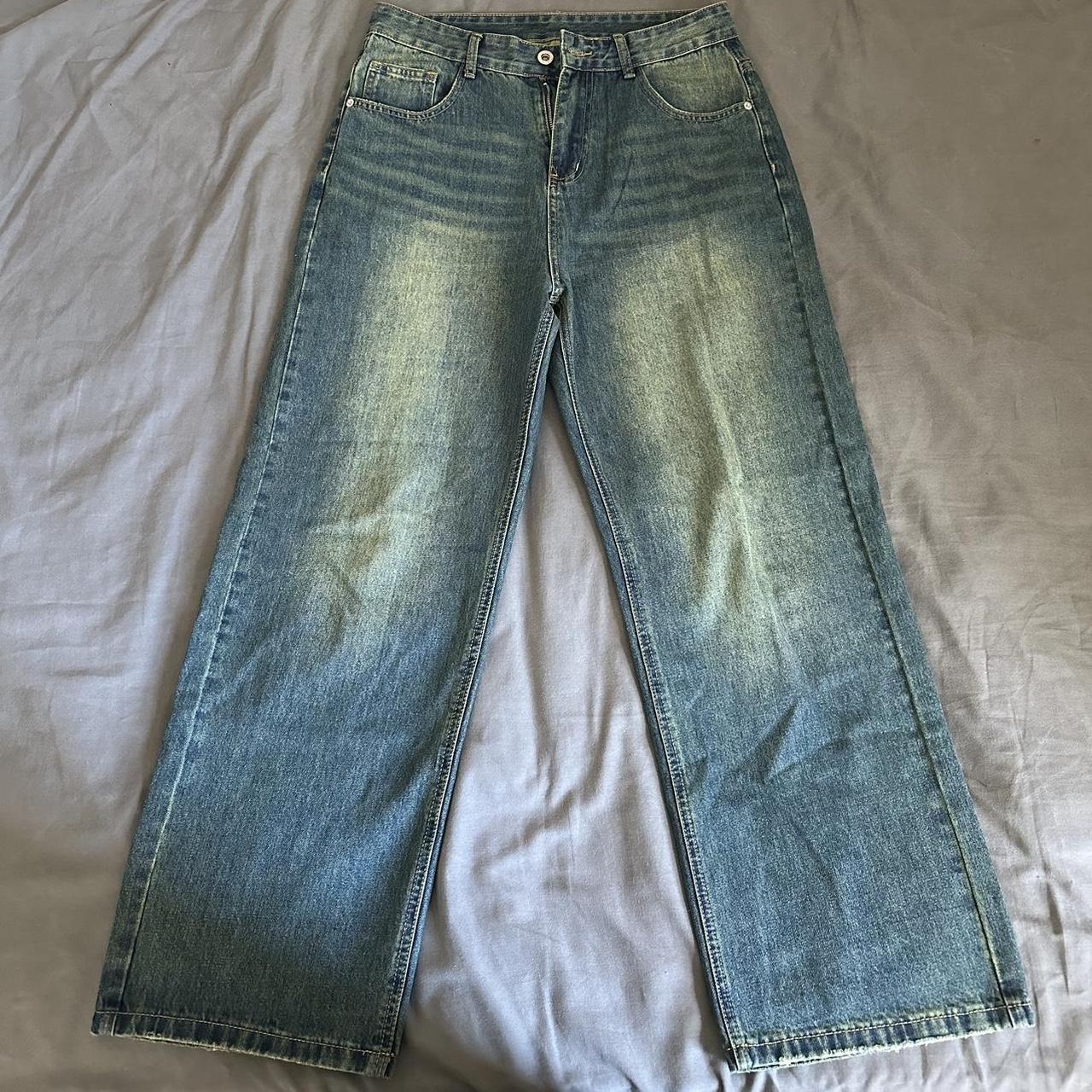 Washed baggy jeans Blue jeans Like new #vintage... - Depop