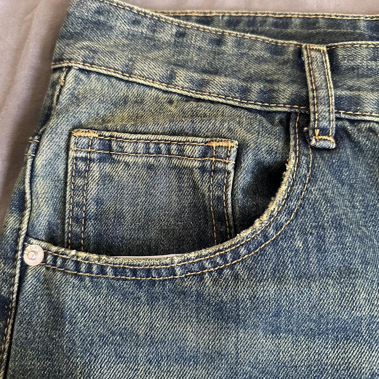 Washed baggy jeans Blue jeans Like new #vintage... - Depop