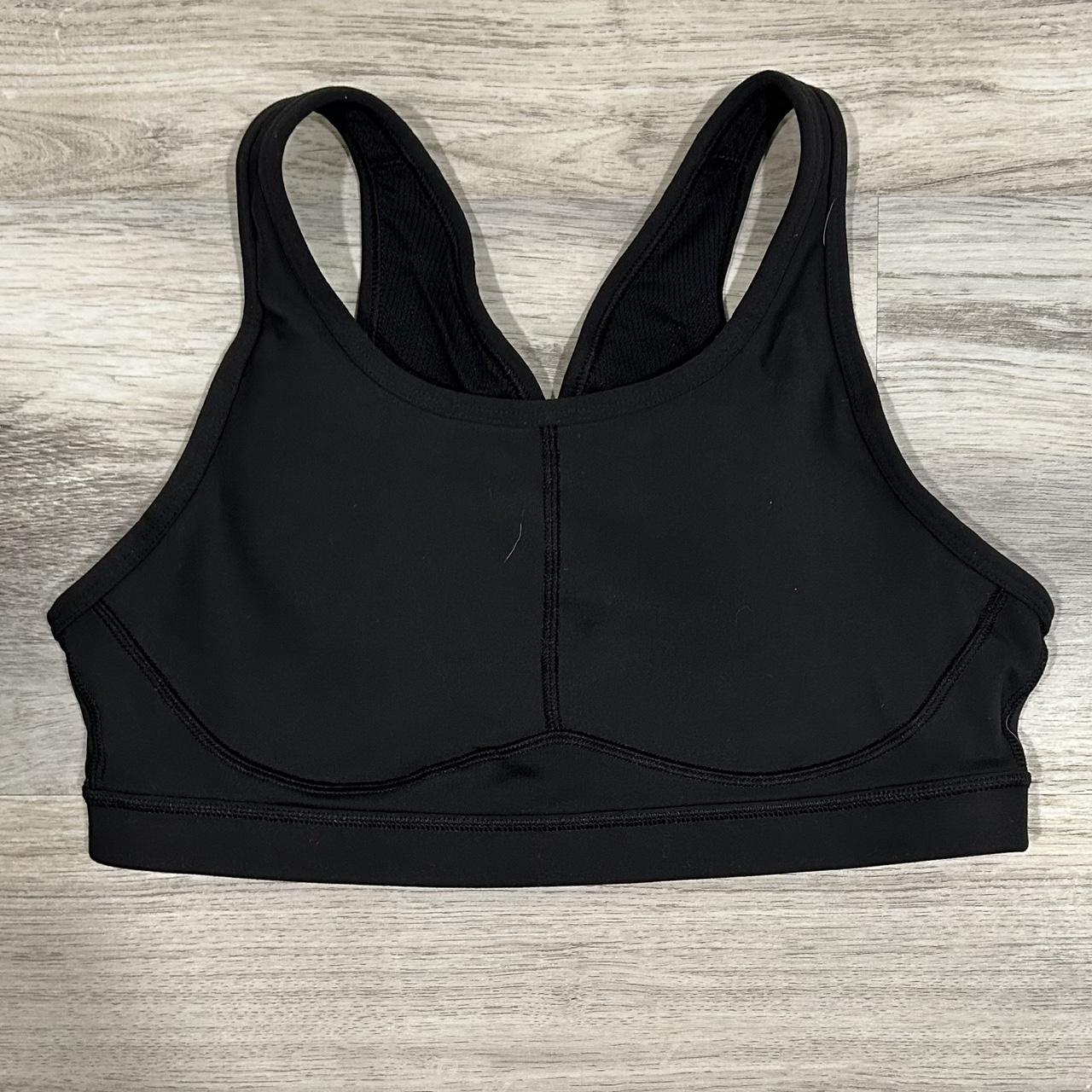 Athleta Sculptek Stealth Black Sports Bra Yoga Gym