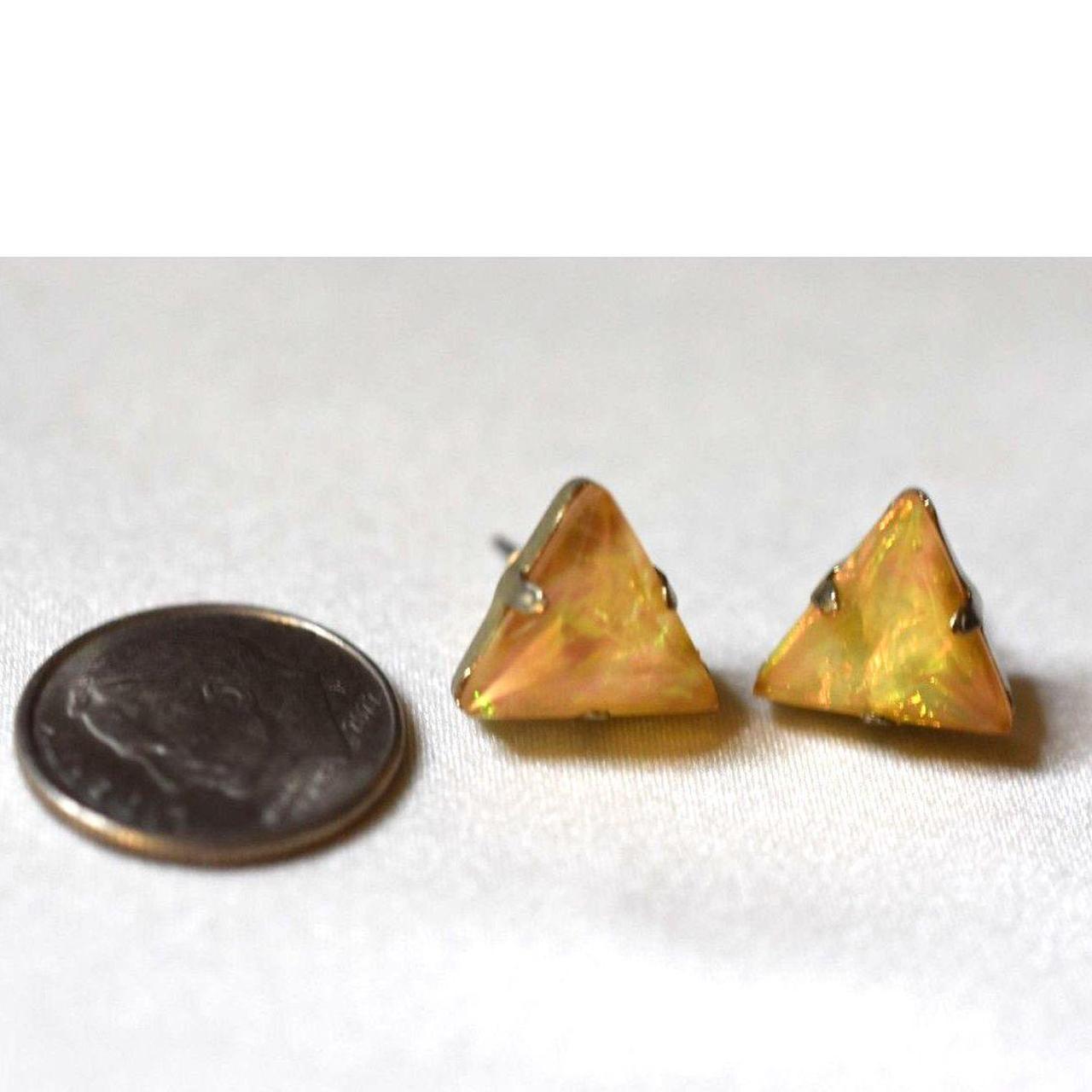 Source Unknown Women's Earrings - Yellow/Orange –… - image 1