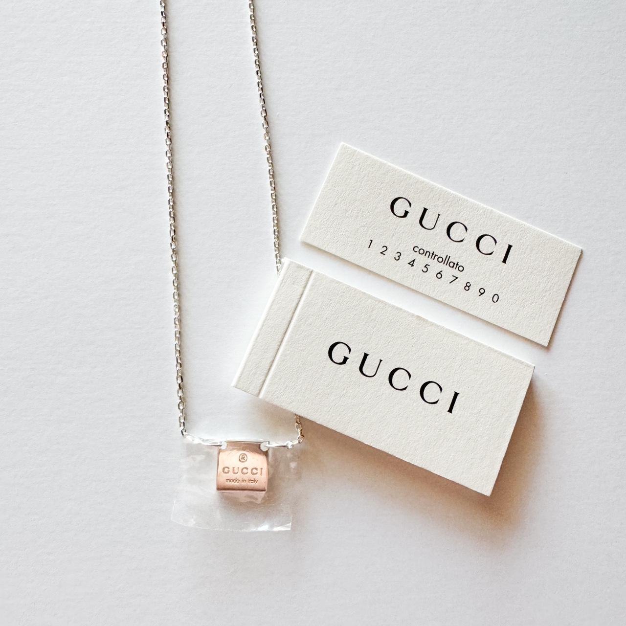 Gucci trademark deals square necklace