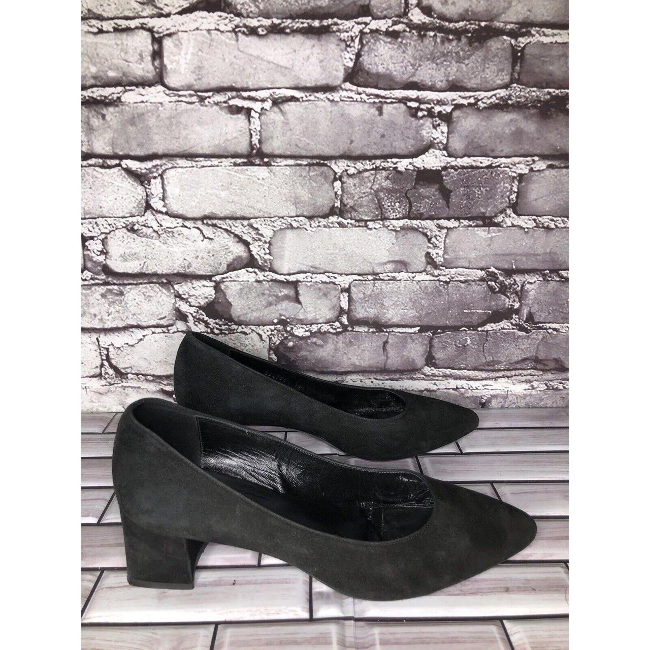 Selling Aquatalia Pasha Black Suede Leather Block Depop