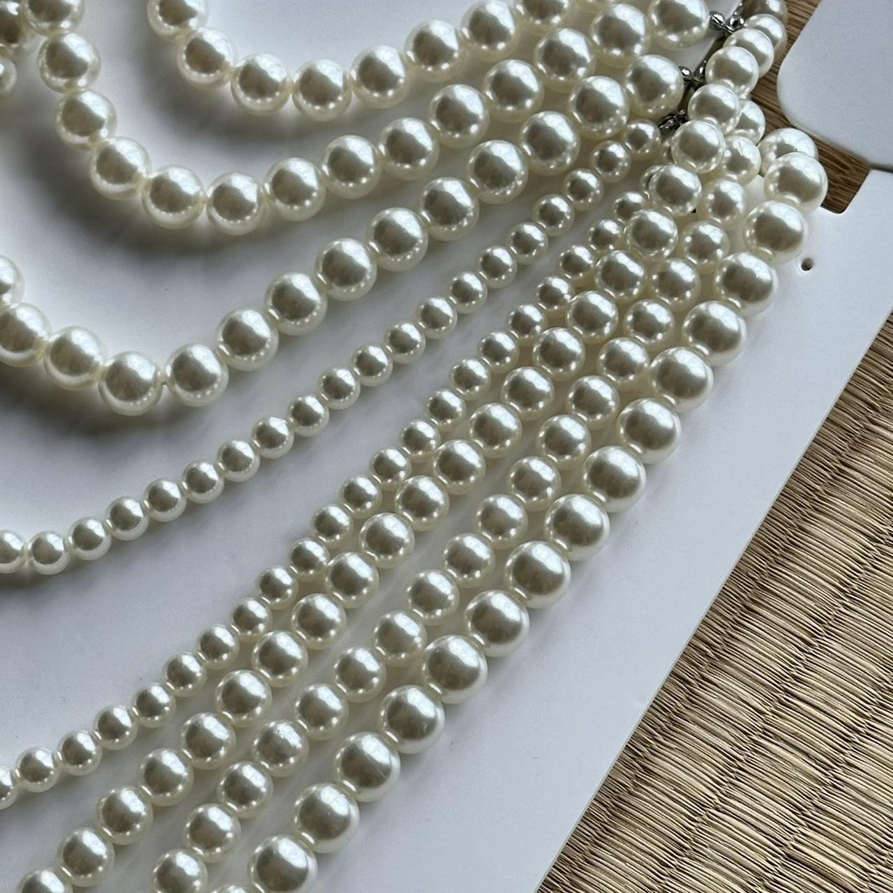 Zara stackable pearl necklace for party/music | Depop