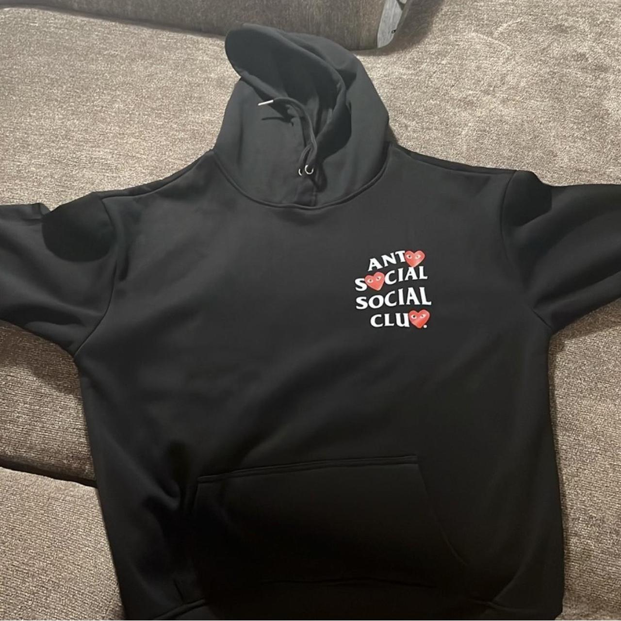 Anti Social Social Club X Comme Des Gar Ons Hoodie Depop   P0 