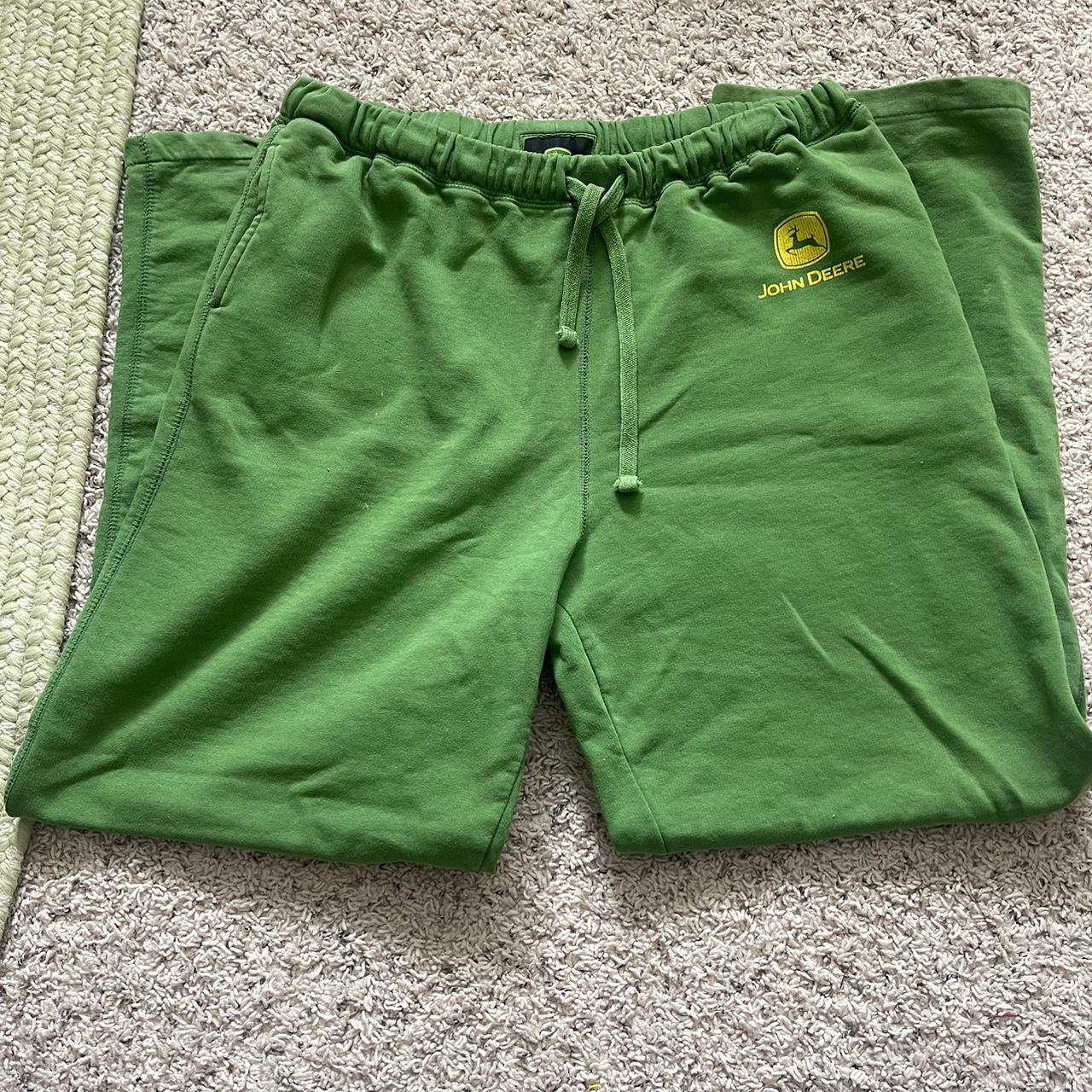 jehucal straight leg sweatpants forest green XL on - Depop