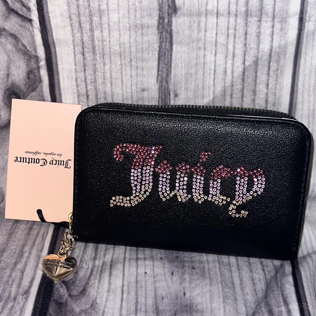 NWT Juicy factory Couture Grey Leather Wristlet