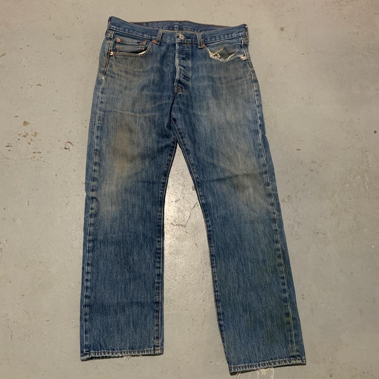 Levi 501s tag marking worn off by the... Depop